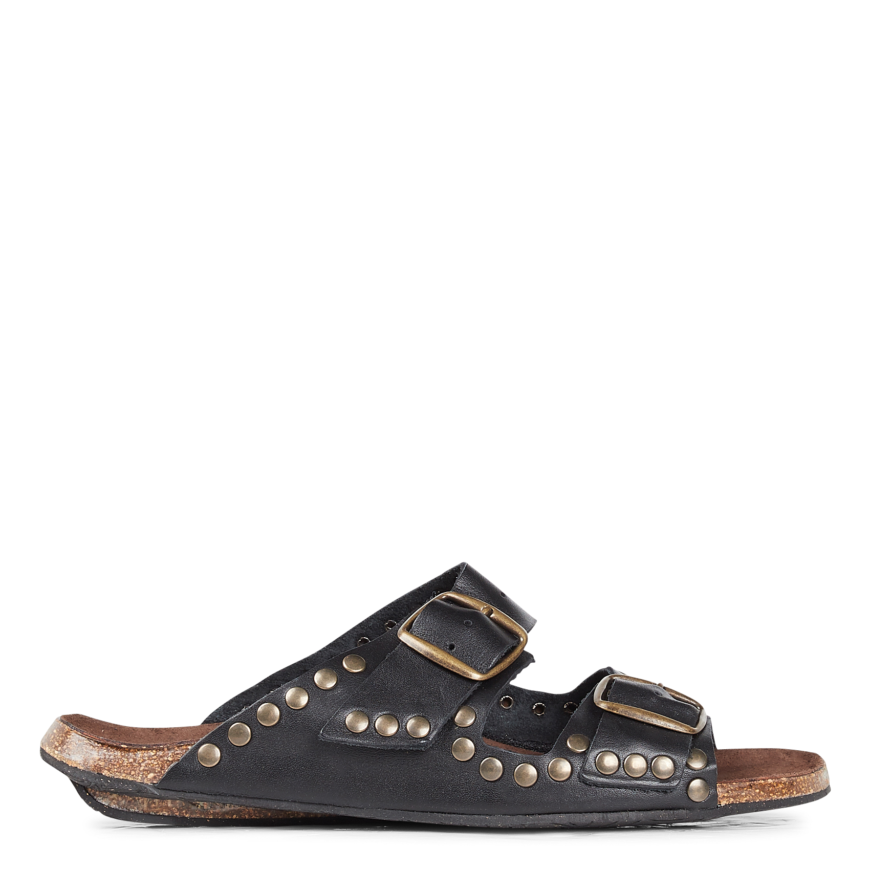 Leren sandalen BOSABO Zwart