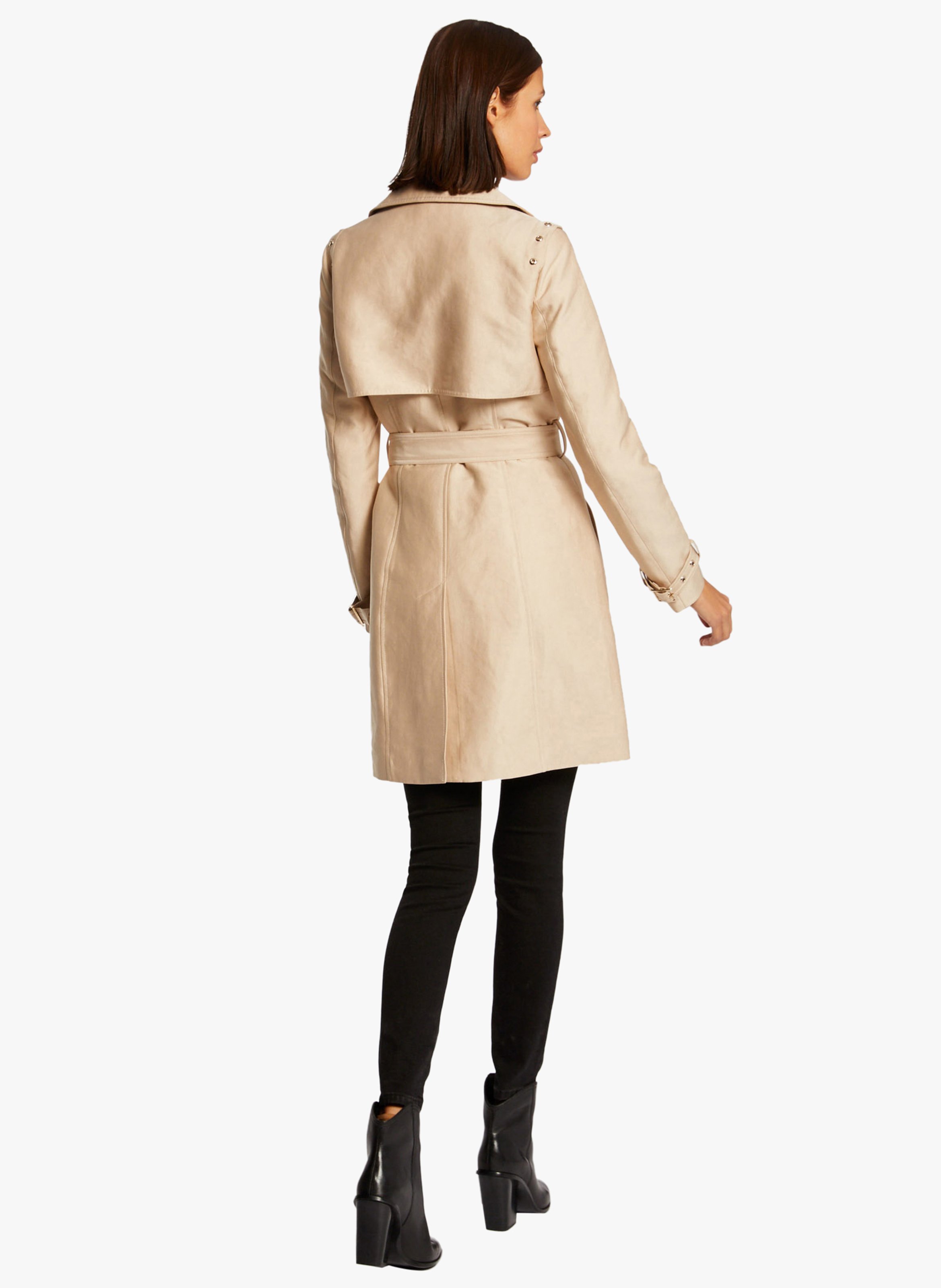 Gabardina Recta Con Cinturón Morgan - Mujer | Place des Tendances