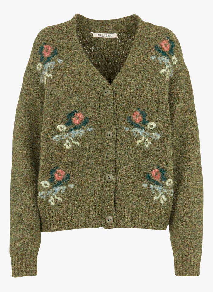 Cardigan vert discount zara