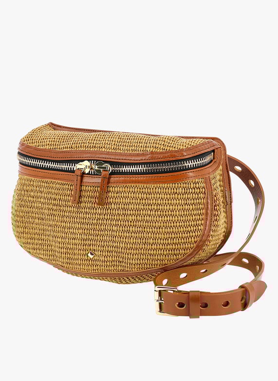 Raffia bum bag discount