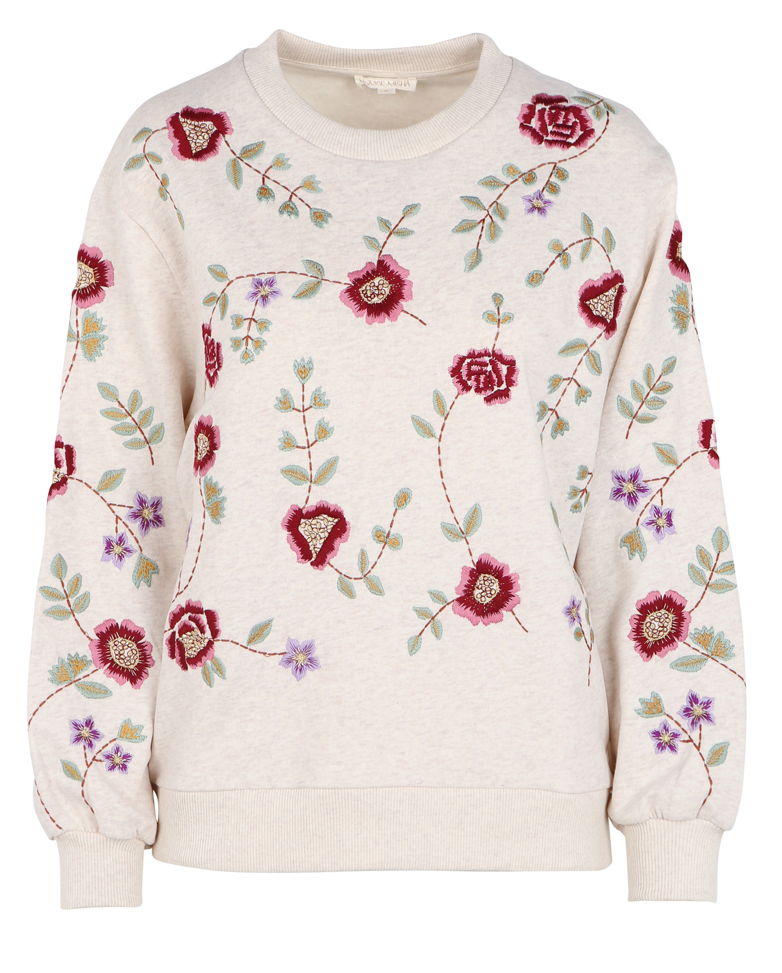 Sweat col rond en coton bio LOUISE MISHA Multicolore