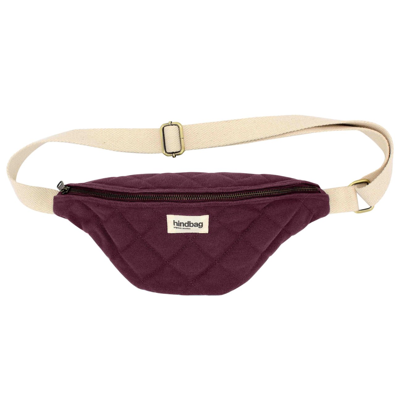Cotton waist bag HINDBAG Purple