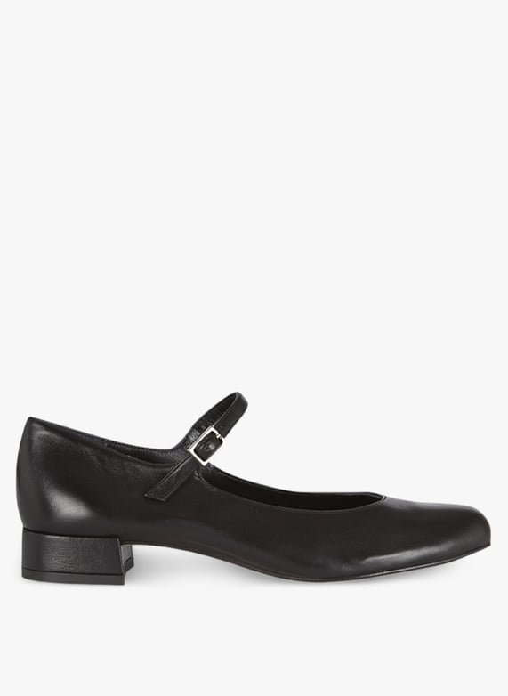 Ballerines en cuir Emilia Noir Augusta Femme Place des Tendances