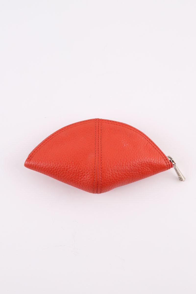 Porte-monnaie en cuir LONGCHAMP - Seconde Main Rouge