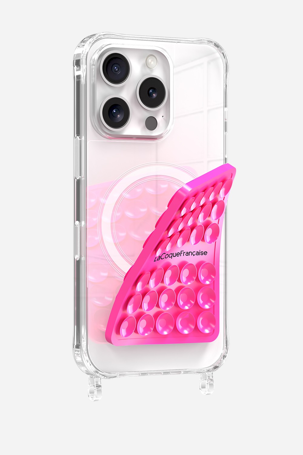 Silicone suction cup phone holder LA COQUE FRANCAISE Pink