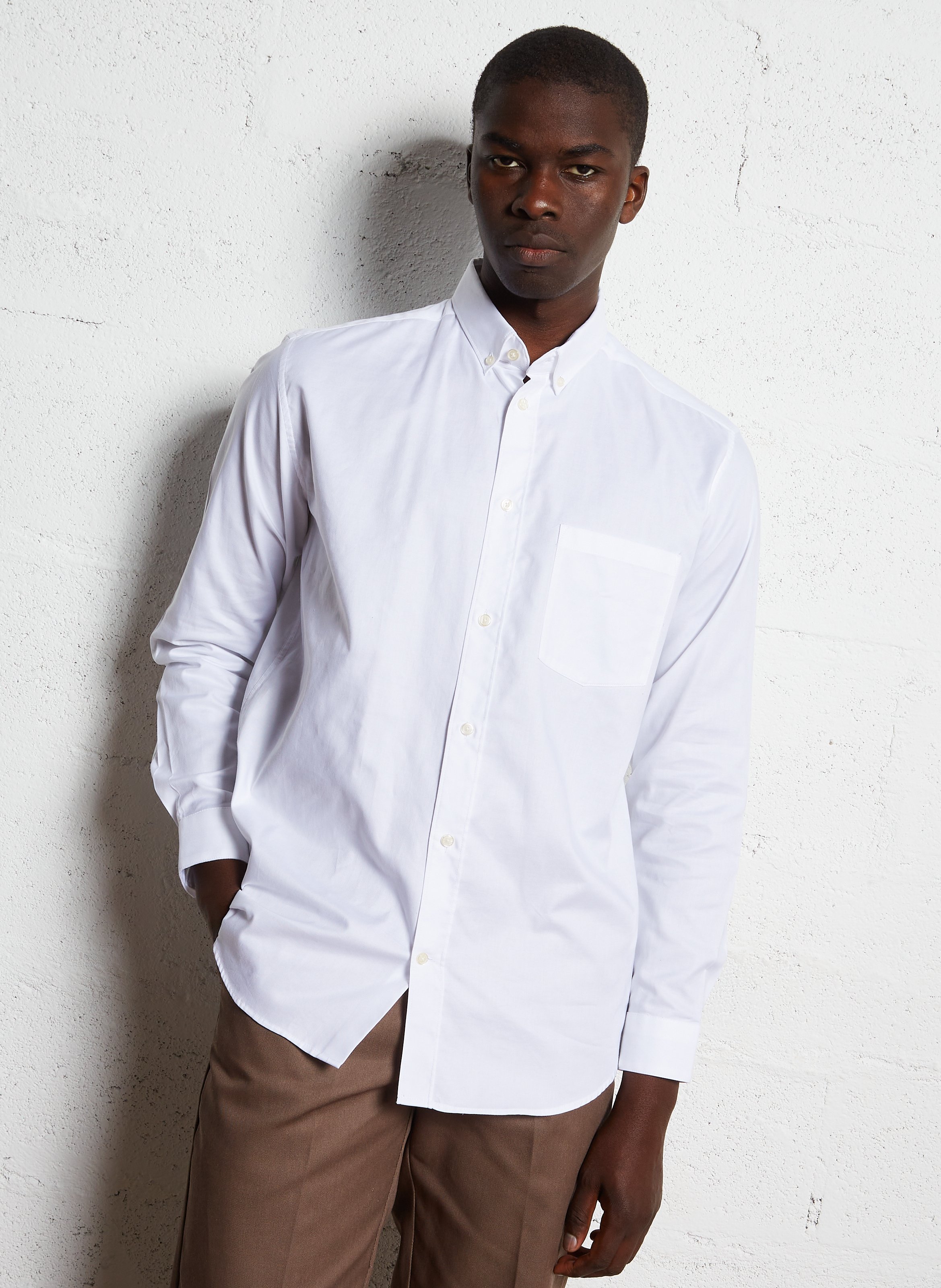 Dakota regular-fit cotton shirt AU PRINTEMPS PARIS White