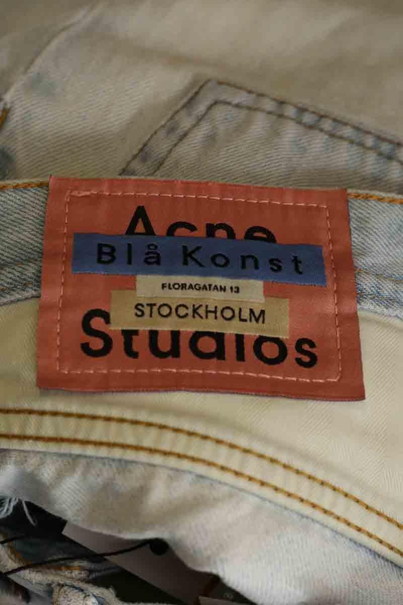 Cotton straight jeans ACNE STUDIOS - Seconde Main Blue