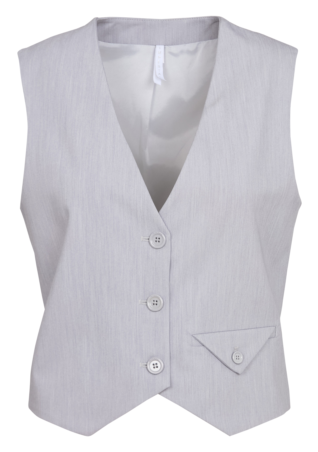 Straight tailored vest IMPERIAL Silver