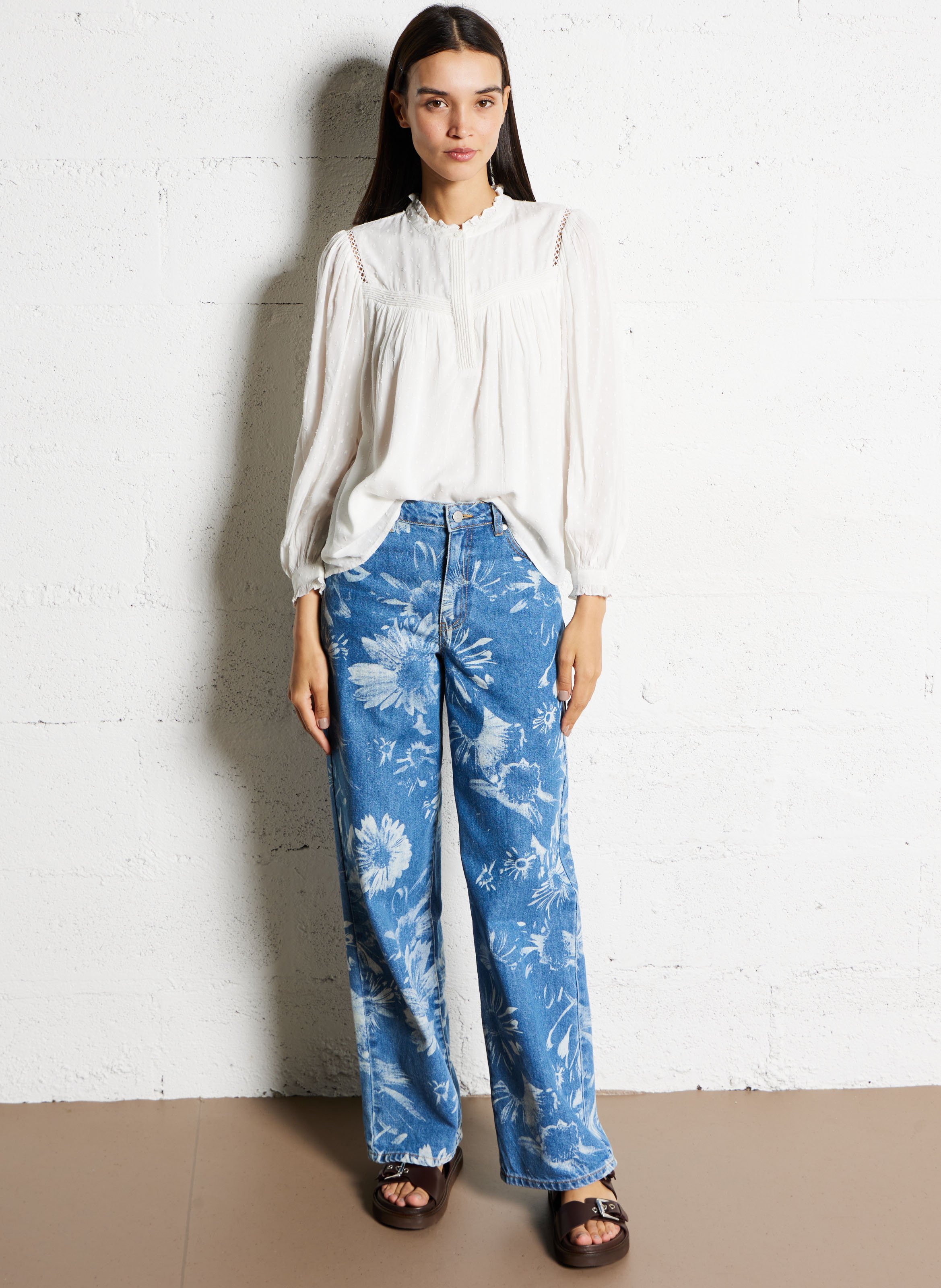 High-rise jeans OBJECT Blue