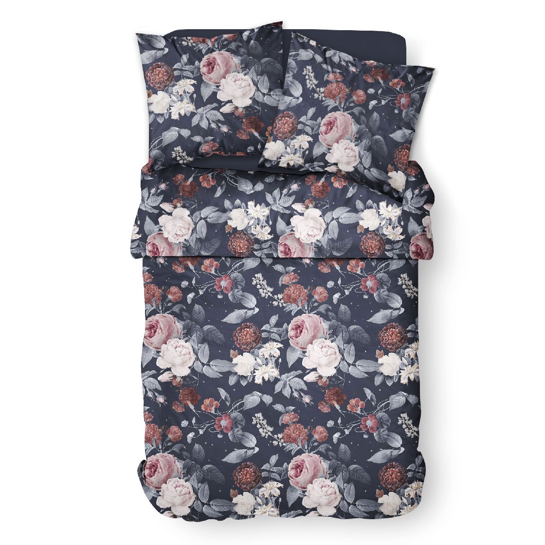 Printed cotton bedding set TODAY LINGE DE MAISON Black