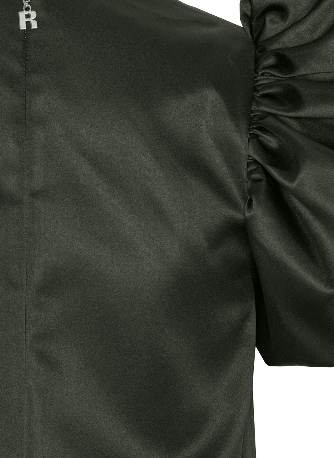 Robe courte satinée ROTATE Noir