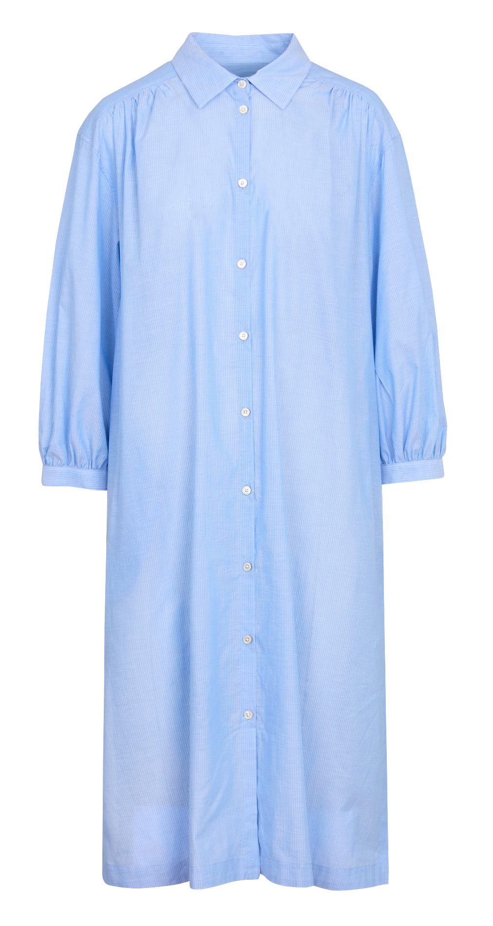 Halflange, gestreepte overhemdjurk RUE DE TOKYO Blauw