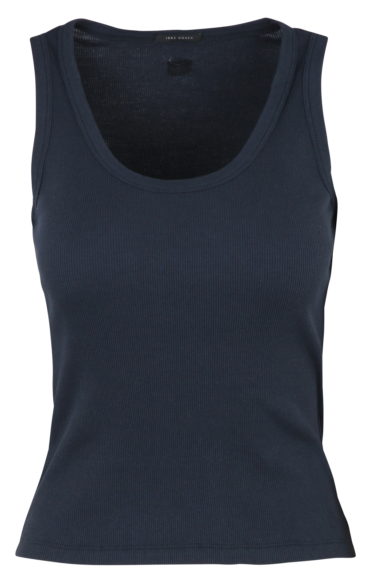 Basic cotton sleeveless top IKKS Blue