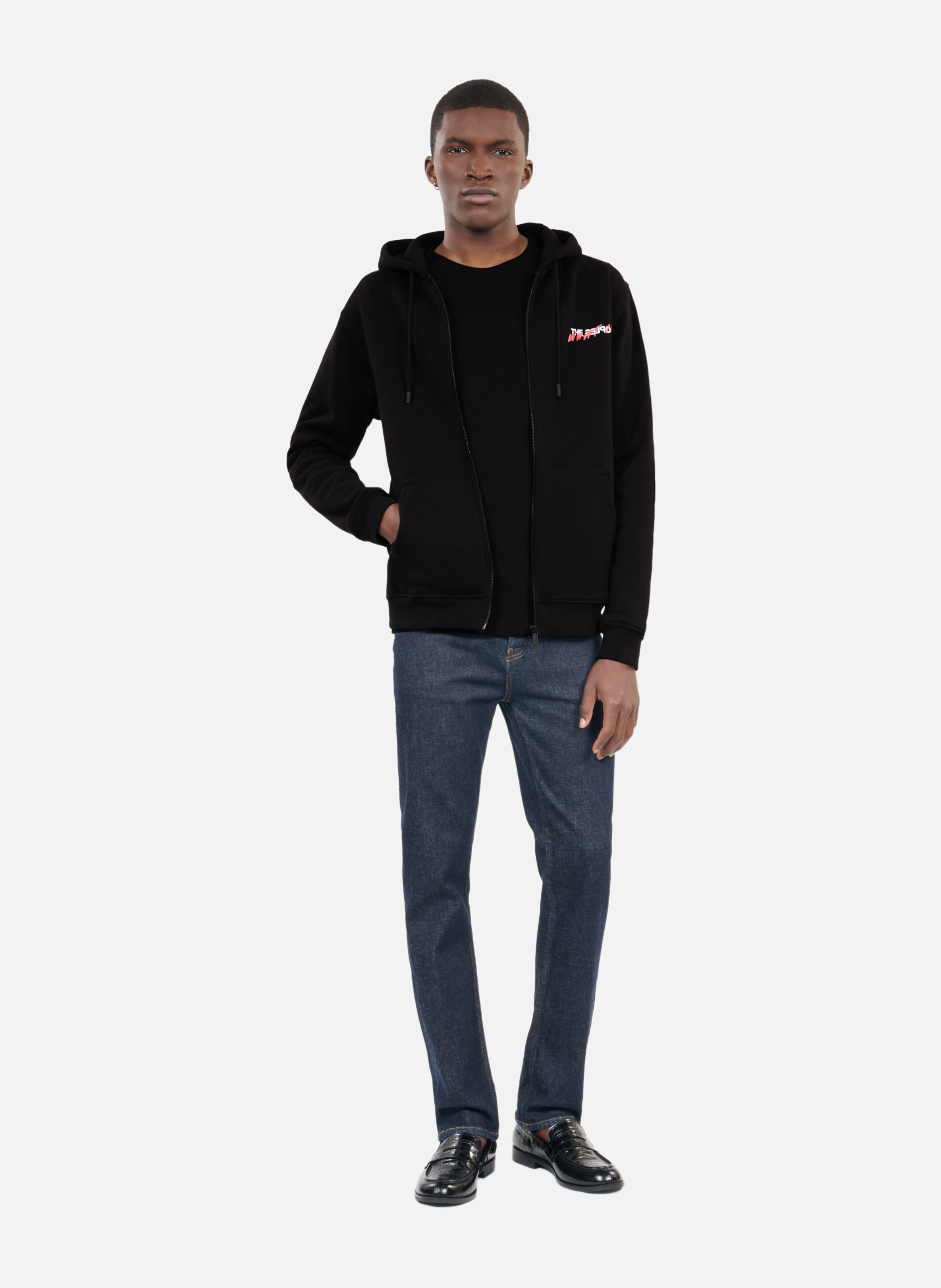 Zip-up hoodie sweatshirt THE KOOPLES Black
