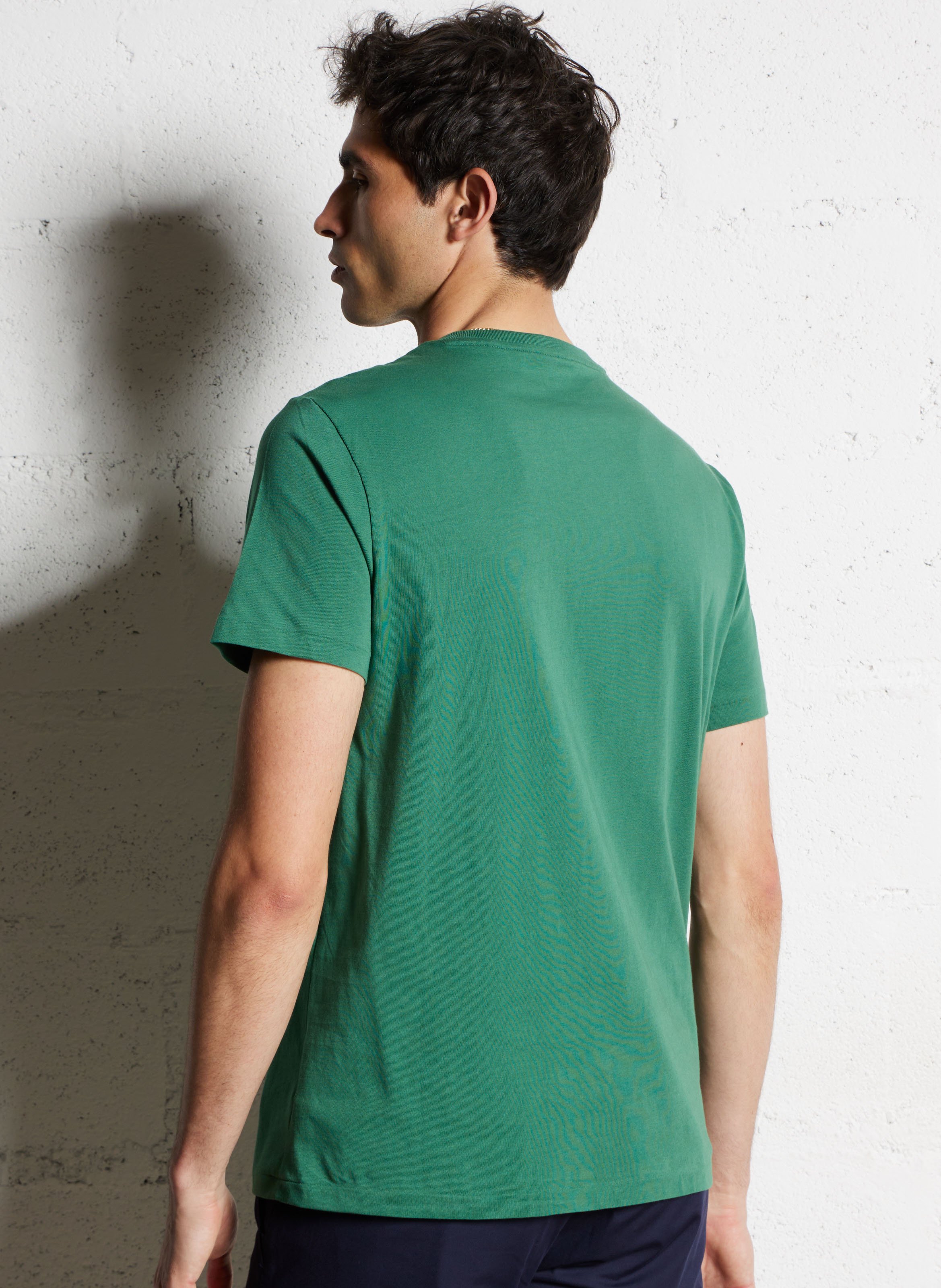 Long-sleeved round-neck cotton T-shirt POLO RALPH LAUREN Green