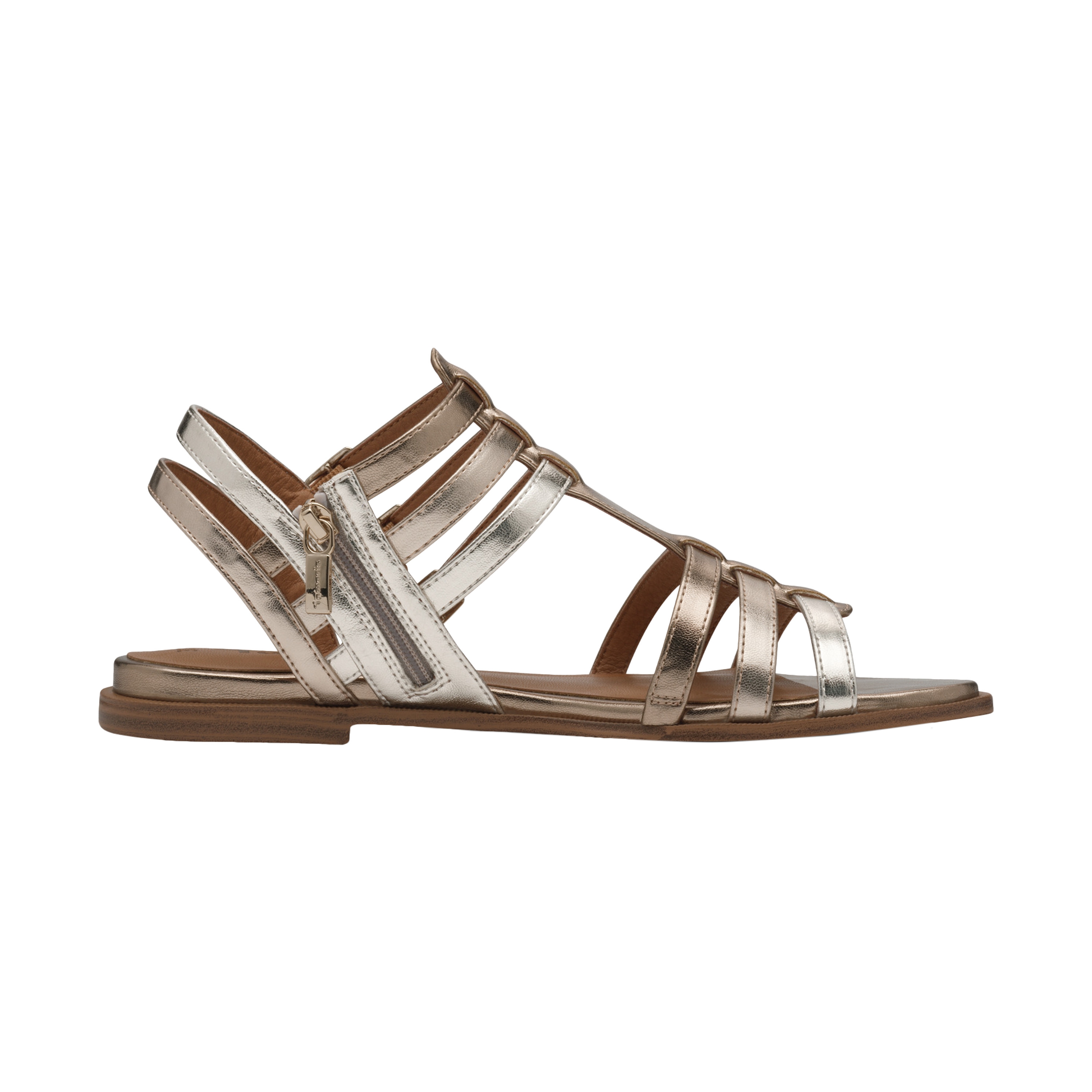 Strappy flat sandals TAMARIS Golden