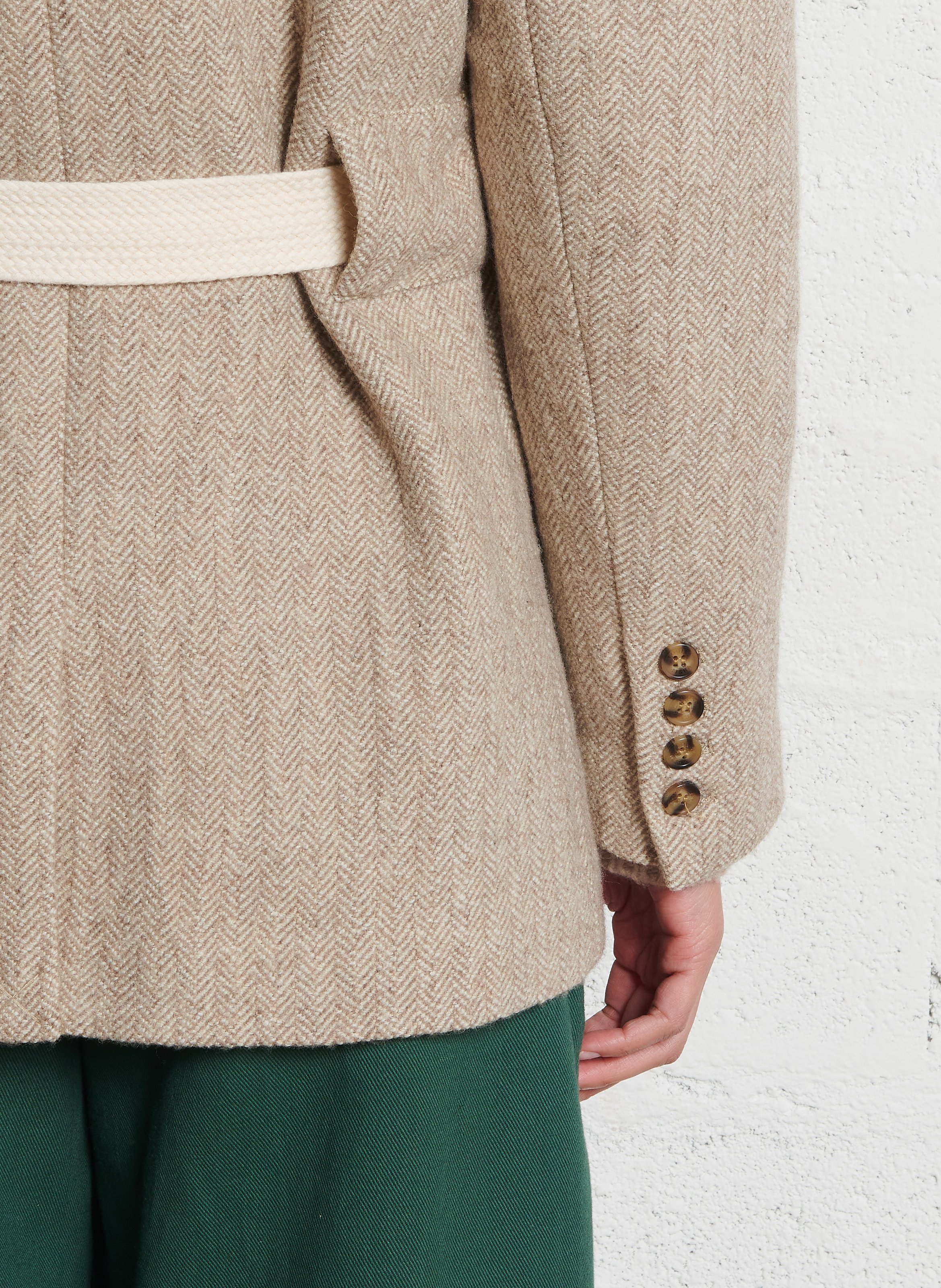 Veste tailleur en laine mélangée LOUISE MISHA Beige