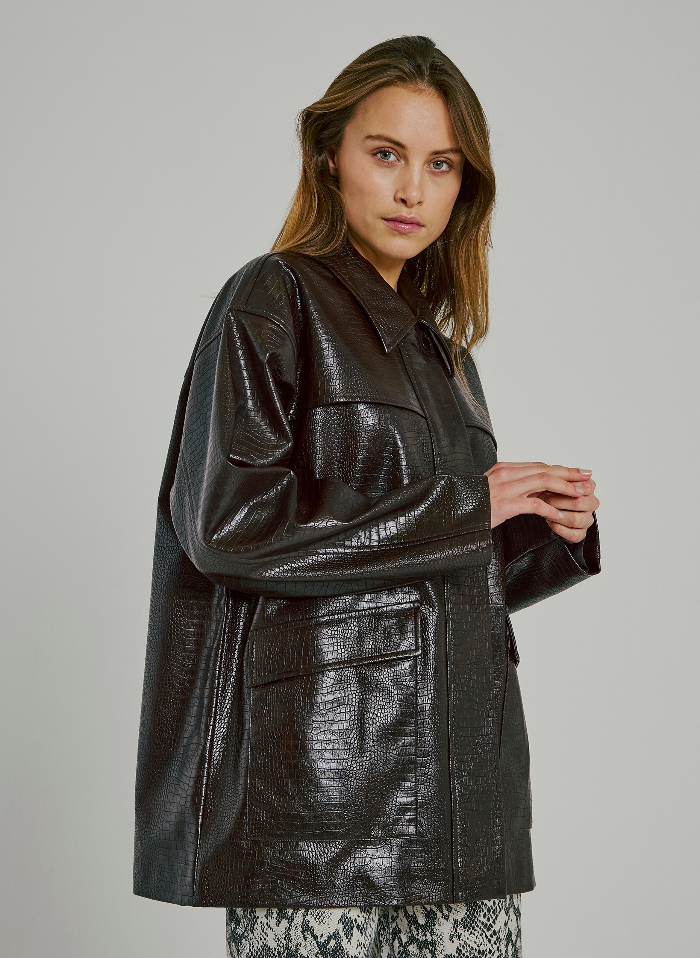 Classic Croc Collar Jacket NORR Red