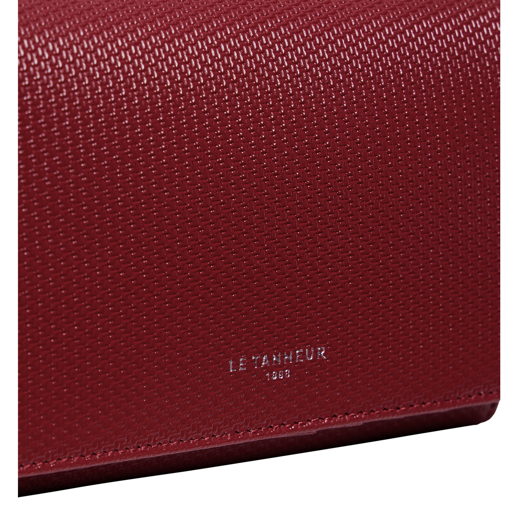 Portefeuille en cuir LE TANNEUR Rouge