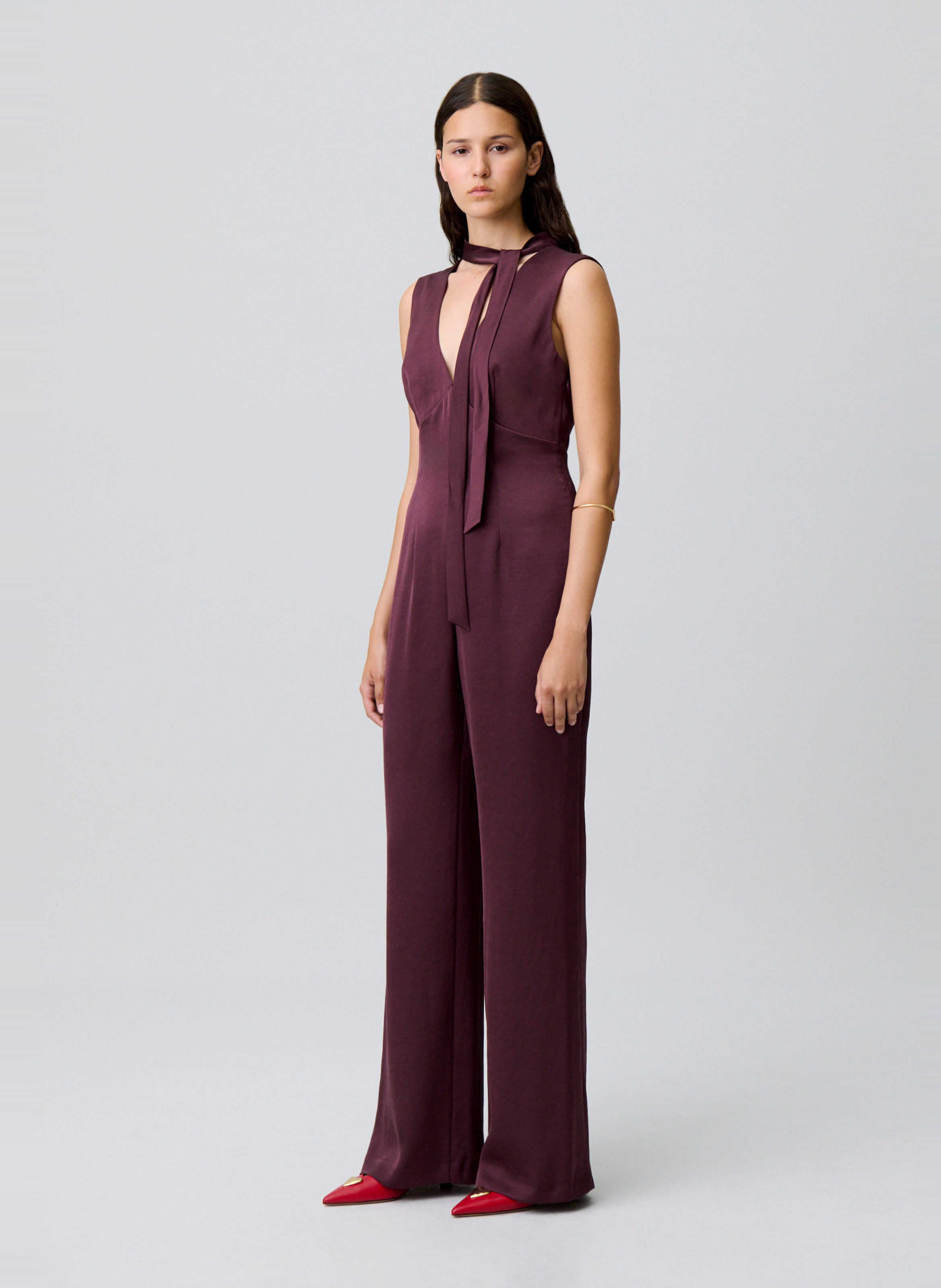 Combinaison col V CLAUDIE PIERLOT Violet