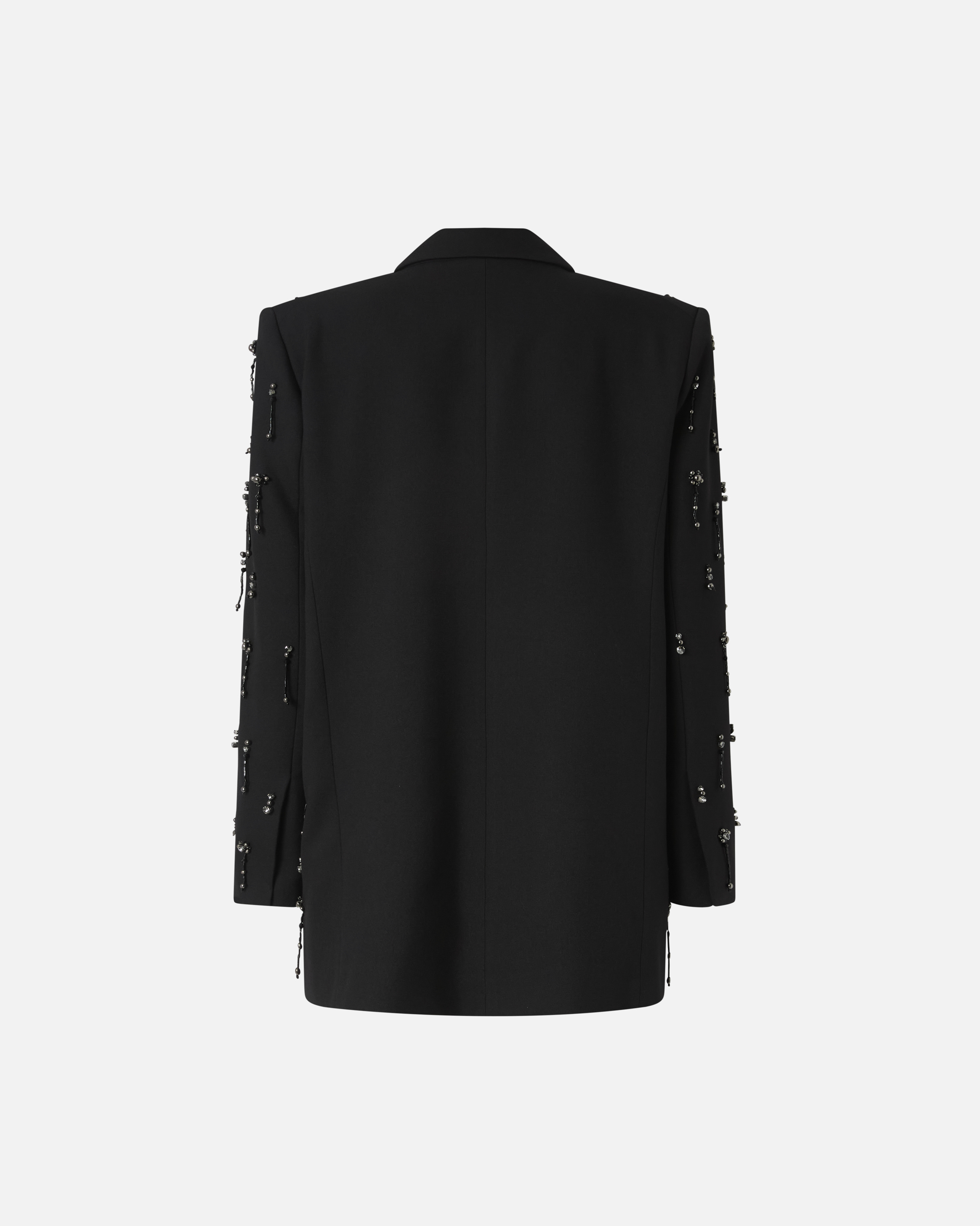 Blazer with crystals and pearls PINKO Black