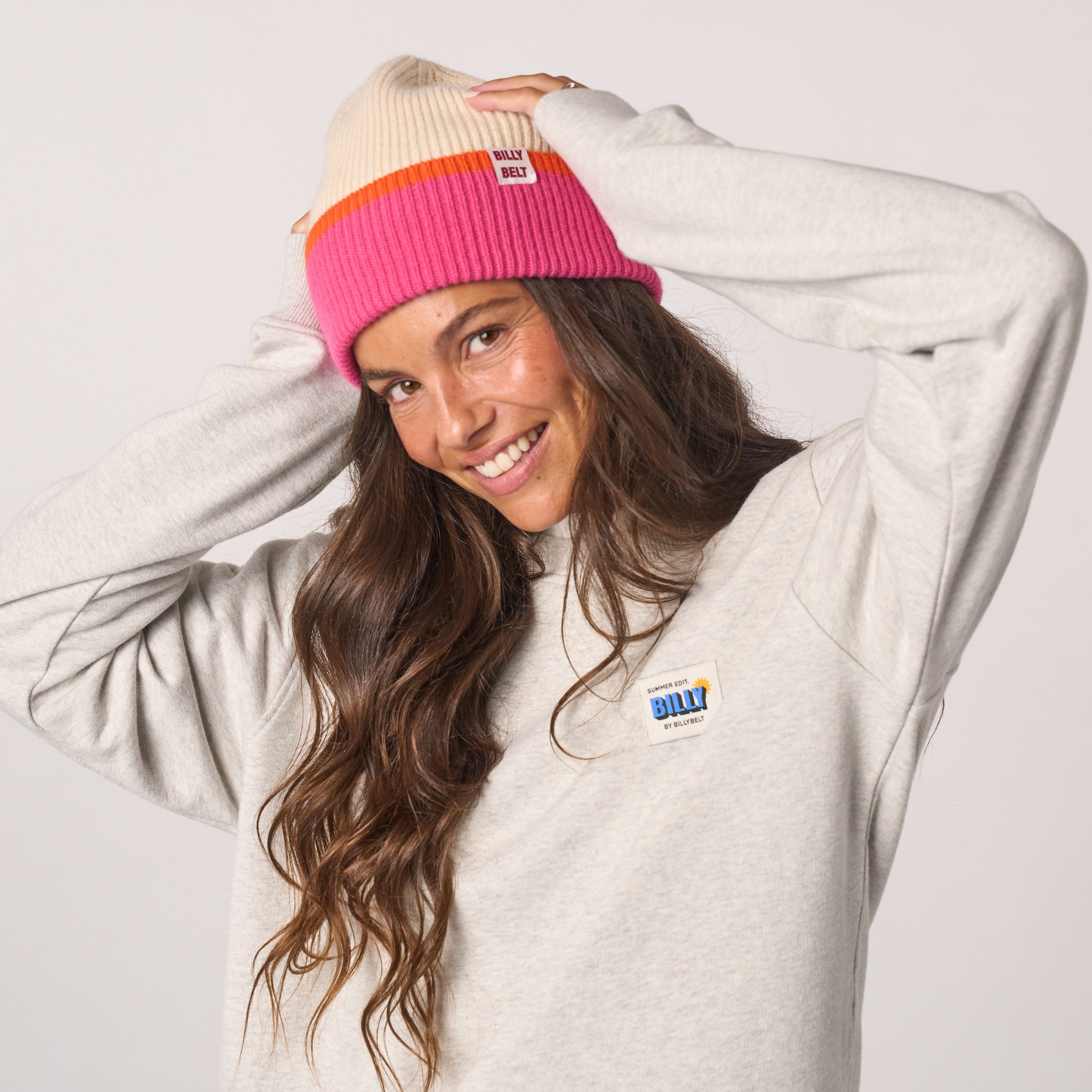 Low-cut loose-fit dress BILLYBELT Beige