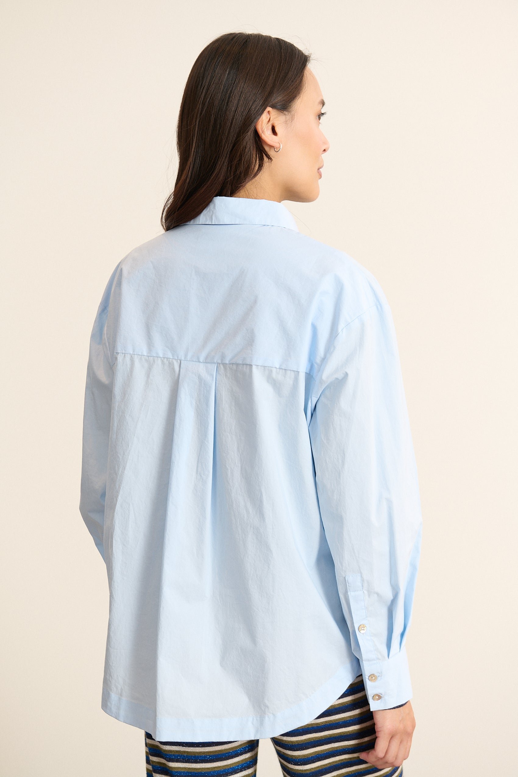 Oversized long-sleeve shirt GARANCE PARIS Blue