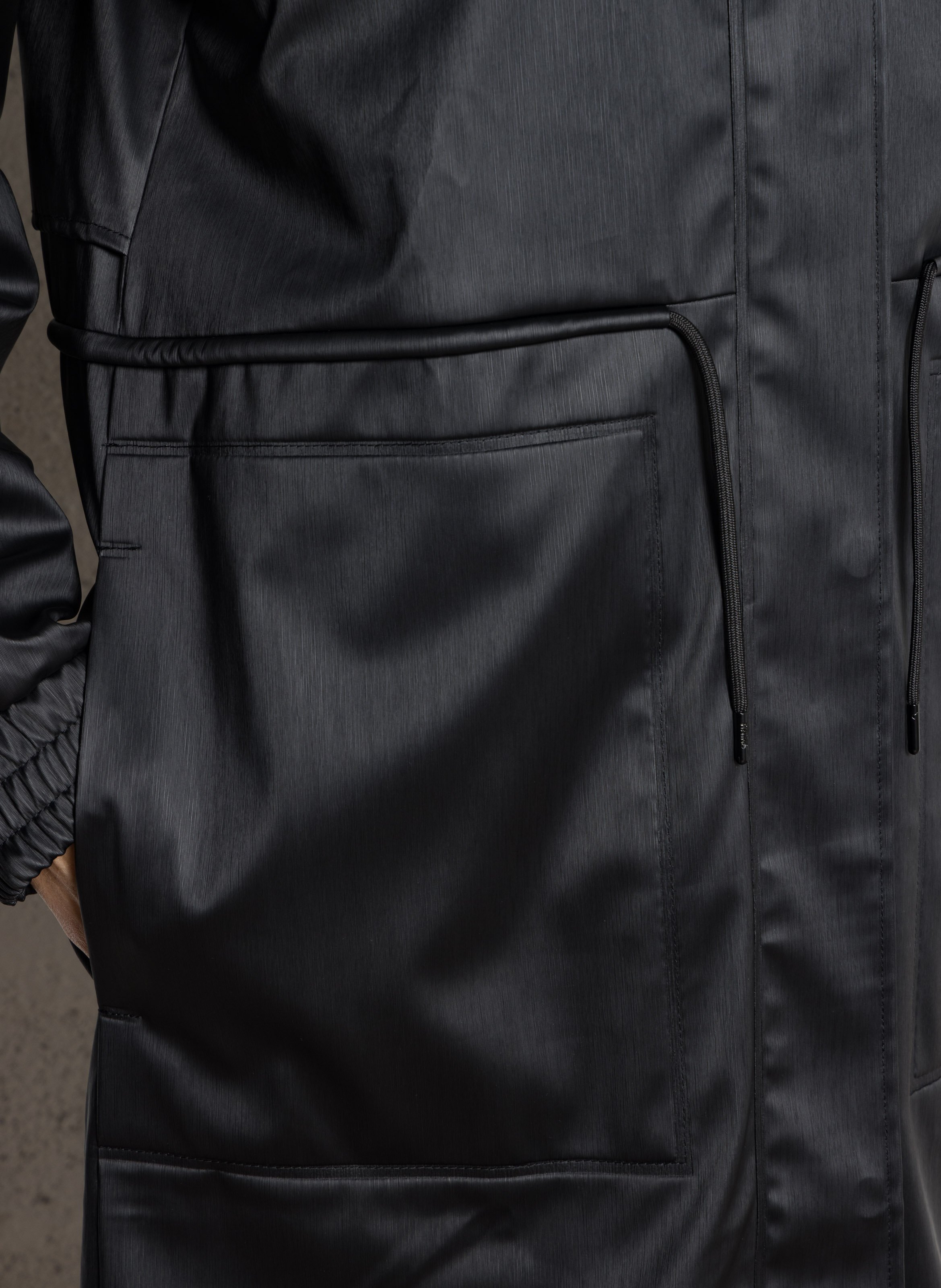 Hooded jacket RAINS Black