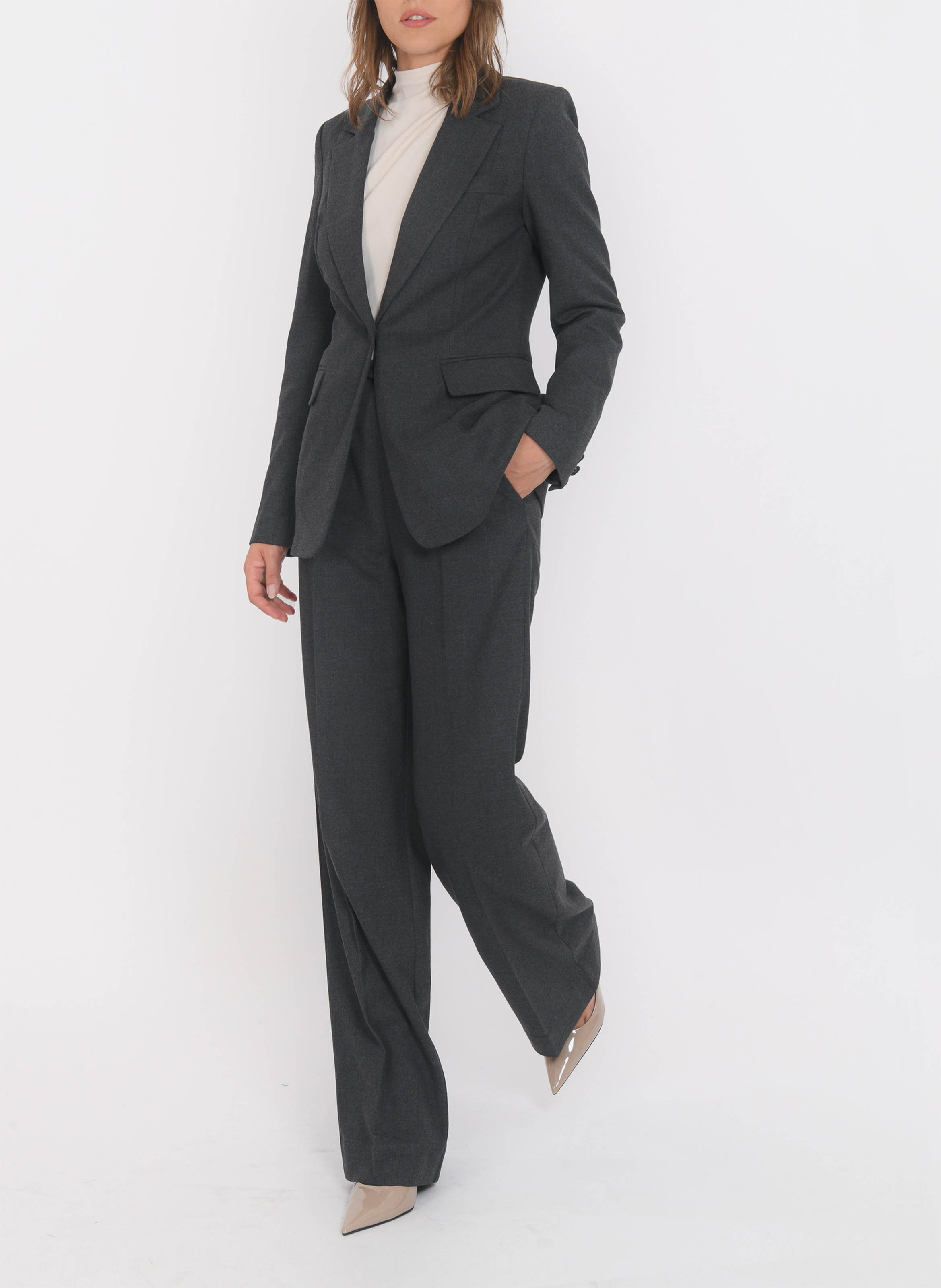 Veste cintrée col taillleur KOOKAI Gris