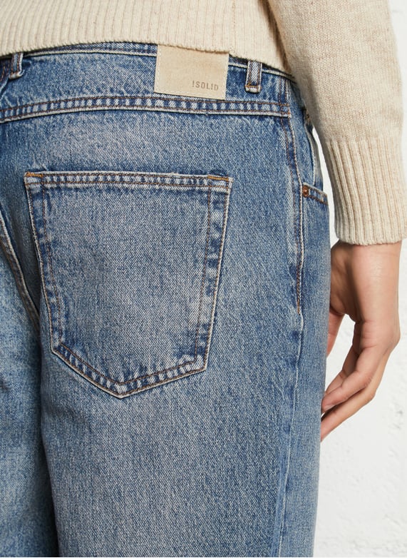 Cotton straight jeans | Blue by SOLID Cotton straight jeans Blue