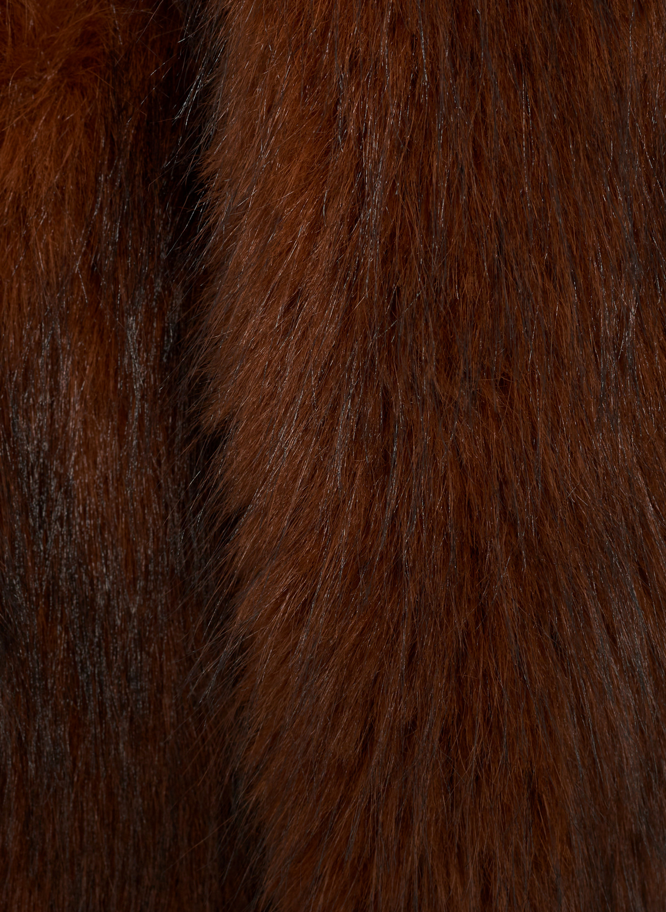 Faux fur collar THE KOOPLES Brown