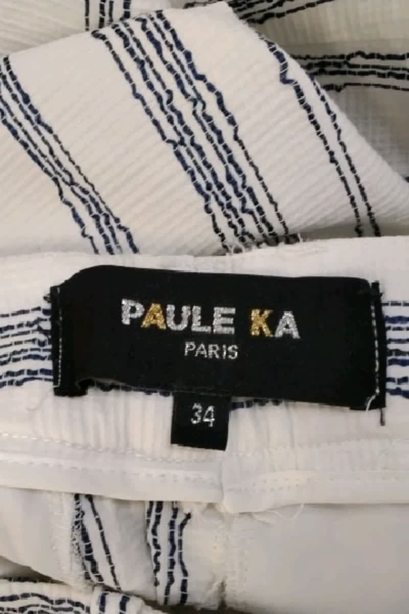Straight pants PAULE KA - Seconde main White