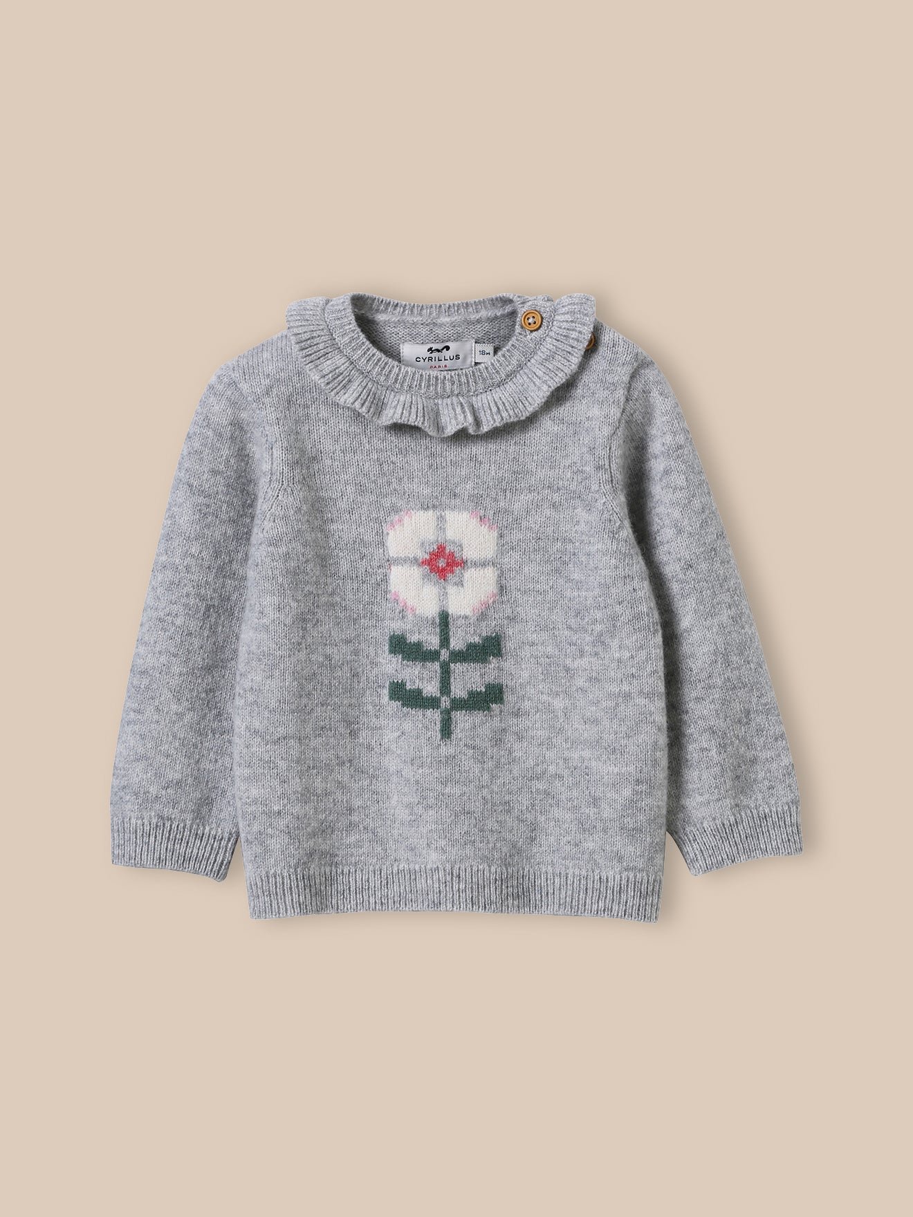 Wool sweater CYRILLUS Grey