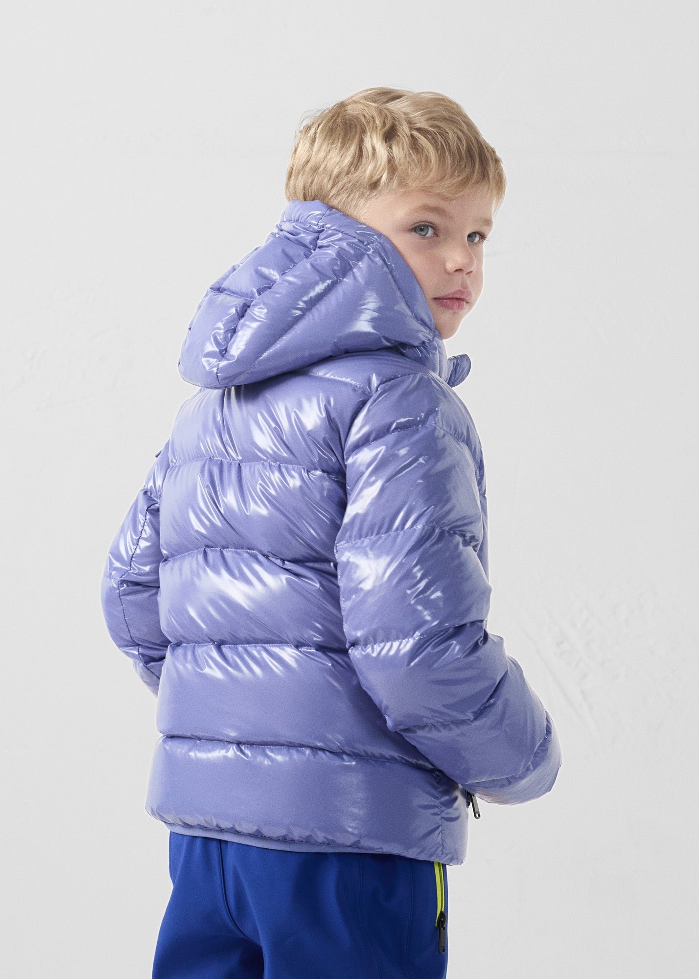 Doudoune enfant grand froid laquée kazan JOTT Rose
