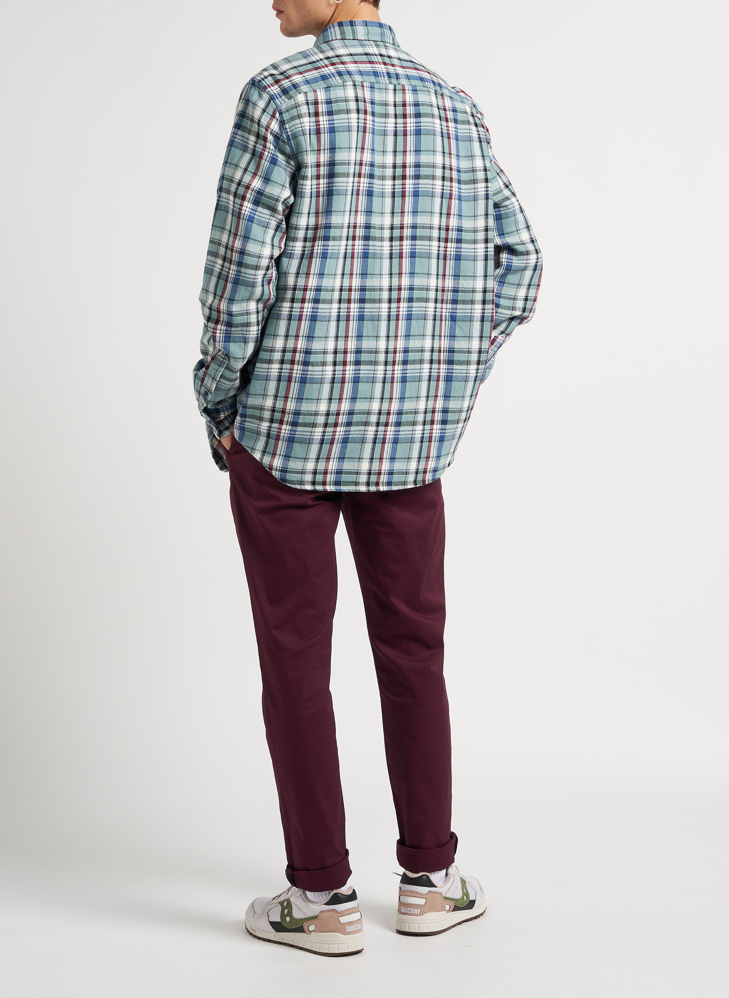 Chemise droite col classique en coton SCOTCH AND SODA Bleu