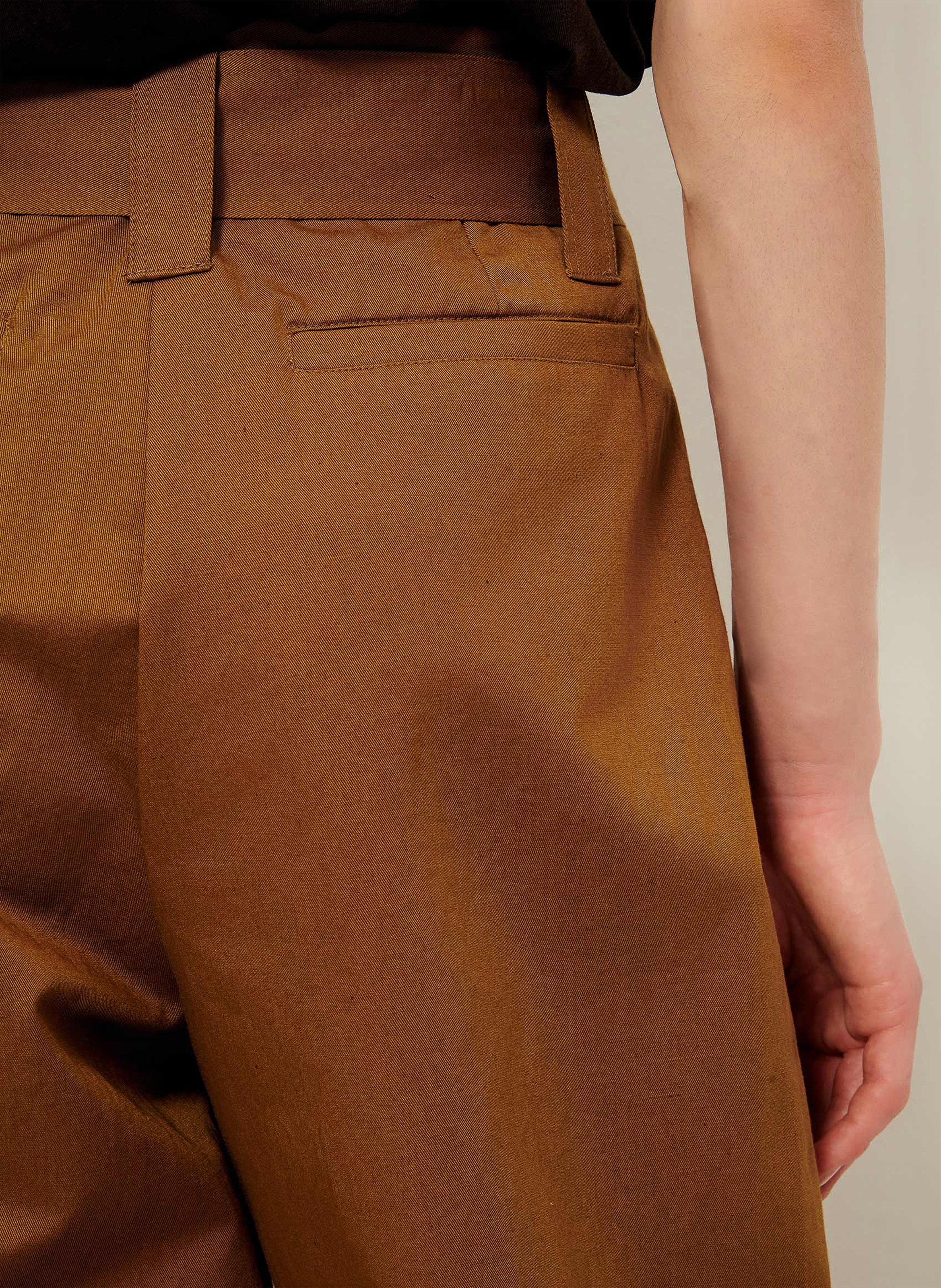 Cotton-blend chinos SESSUN Brown