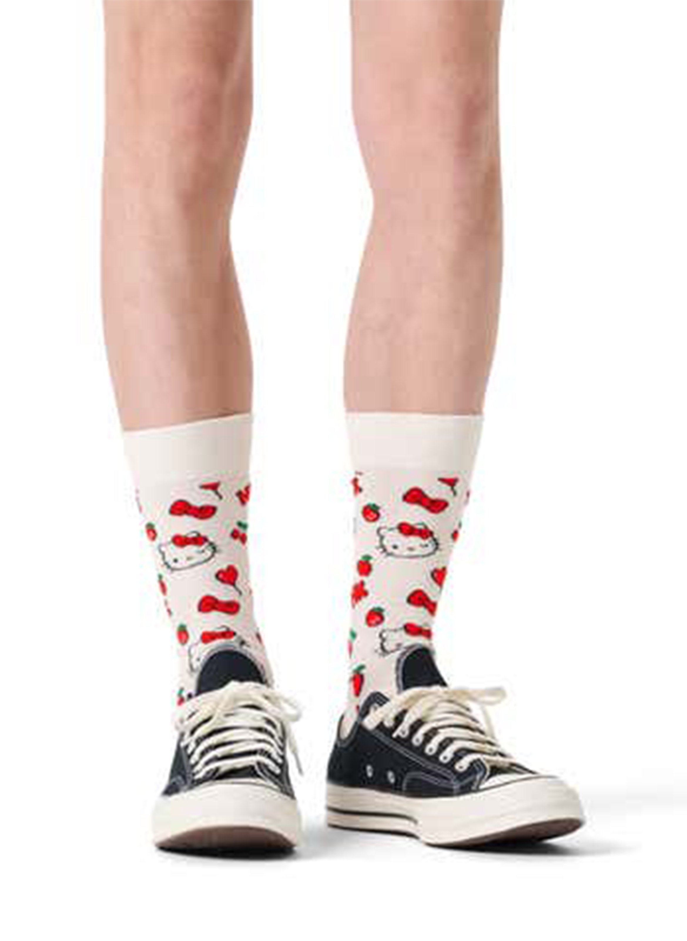 Socken aus Baumwoll-Mix mit Print HAPPY SOCKS Weiss