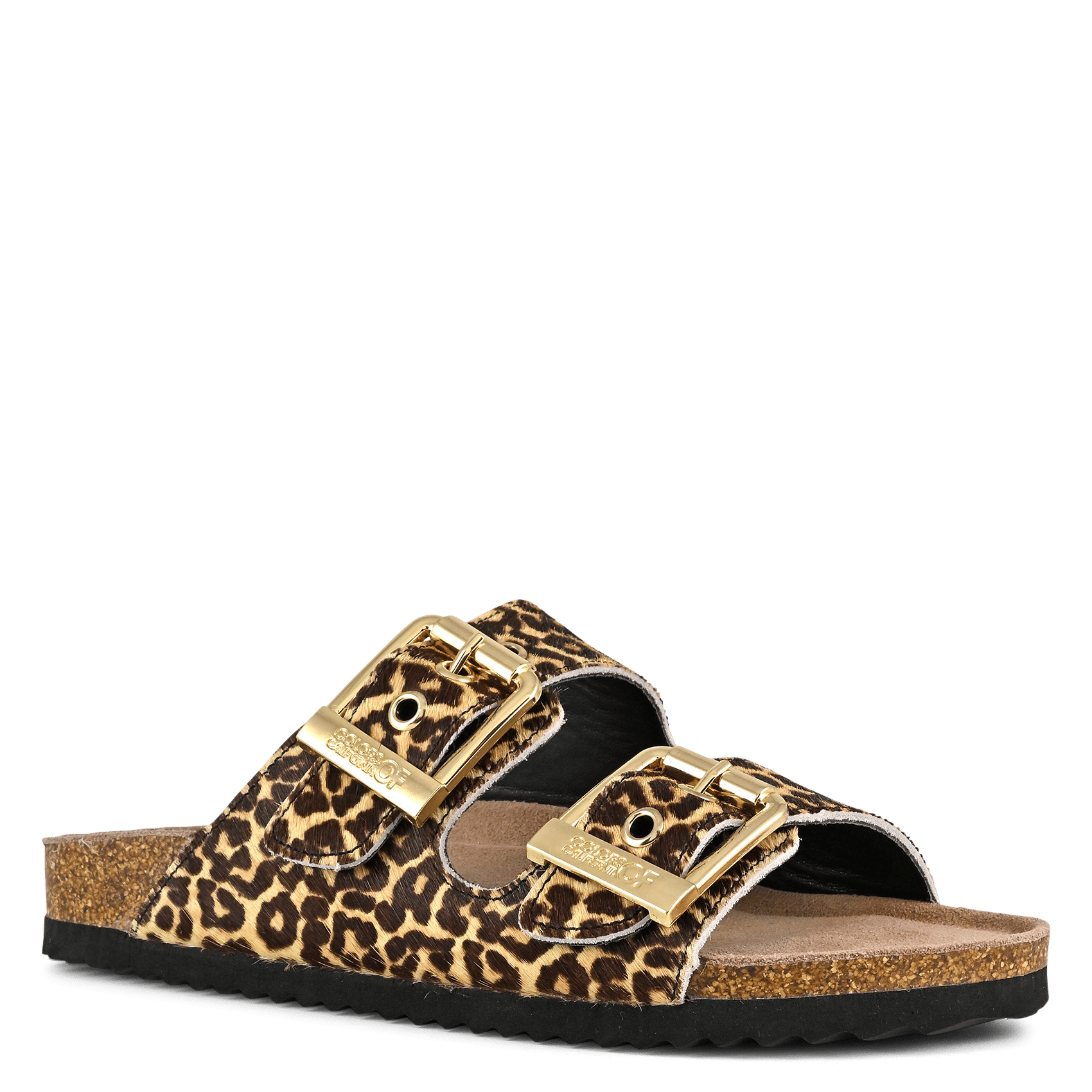 Sandales plates en cuir COLORS OF CALIFORNIA Multicolore