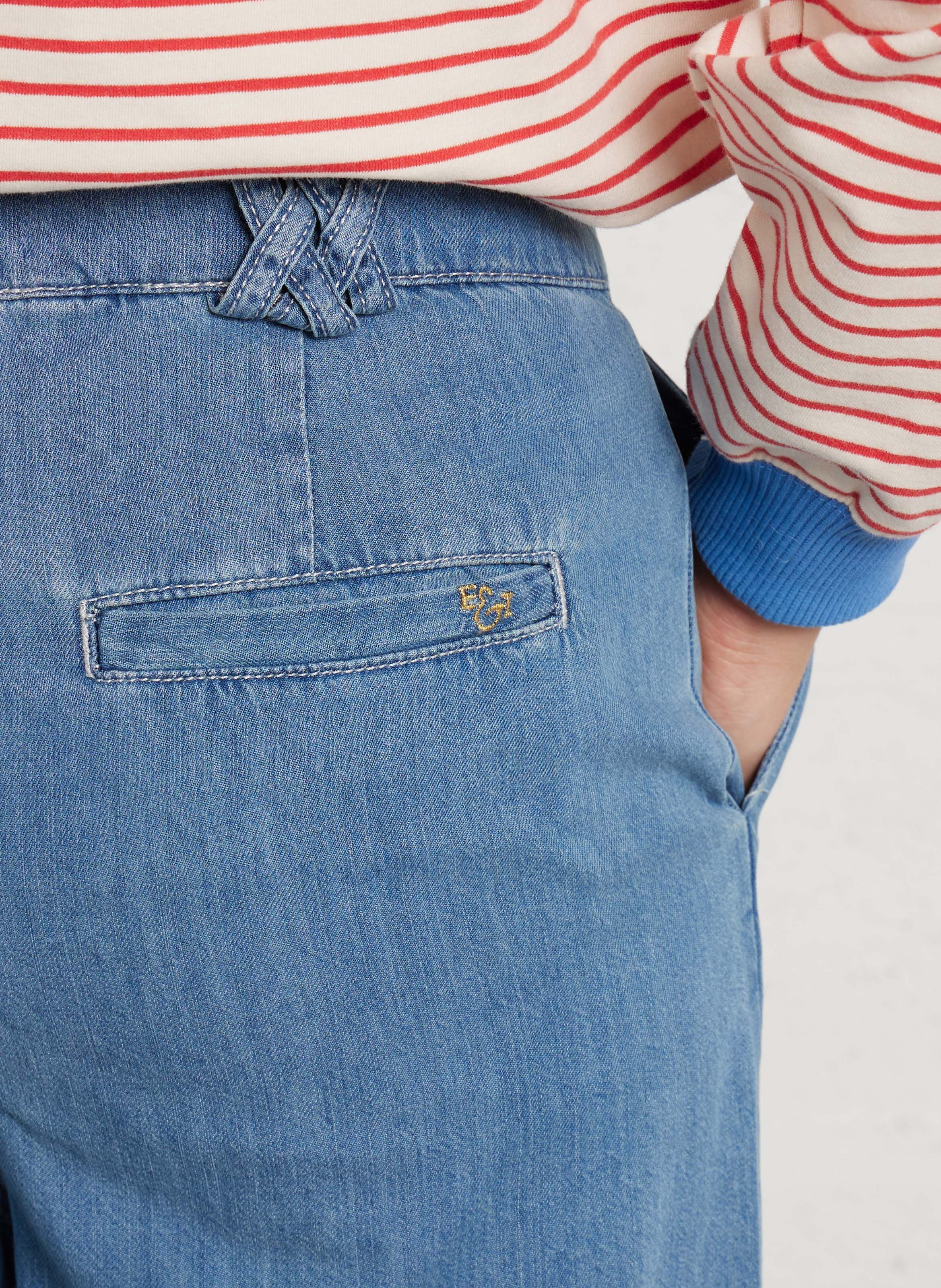 Karottenjeans aus Baumwollmischung EMILE ET IDA Blau