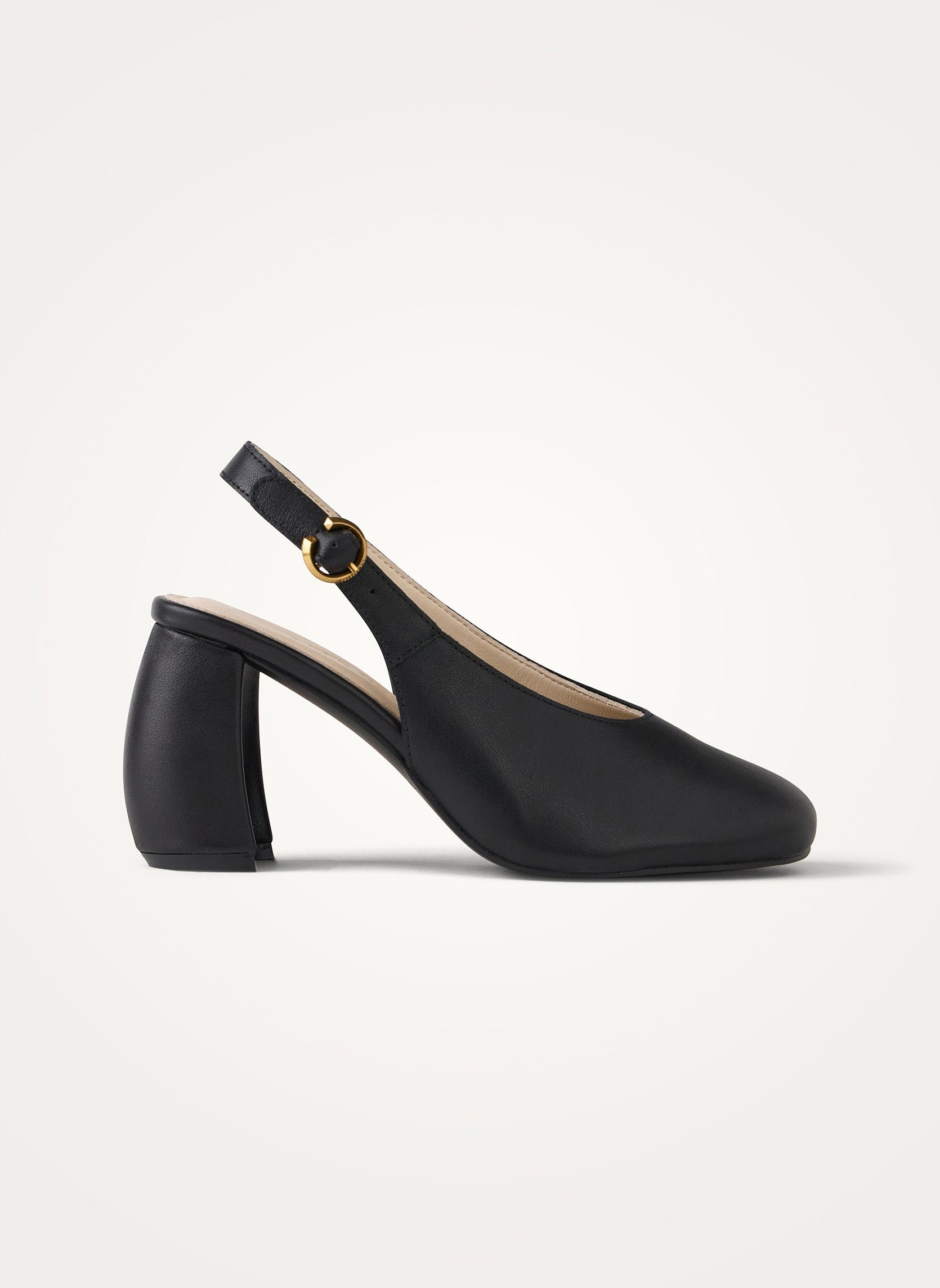 Slingback patent leather pumps with half-moon heel VANESSA WU