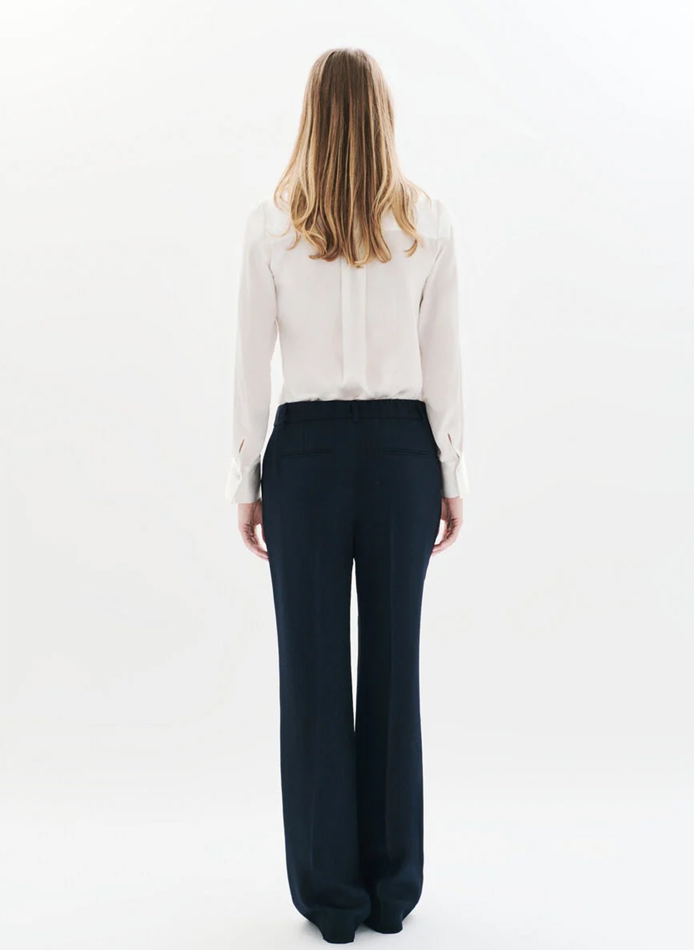 Pantalon droit CAROLL Bleu
