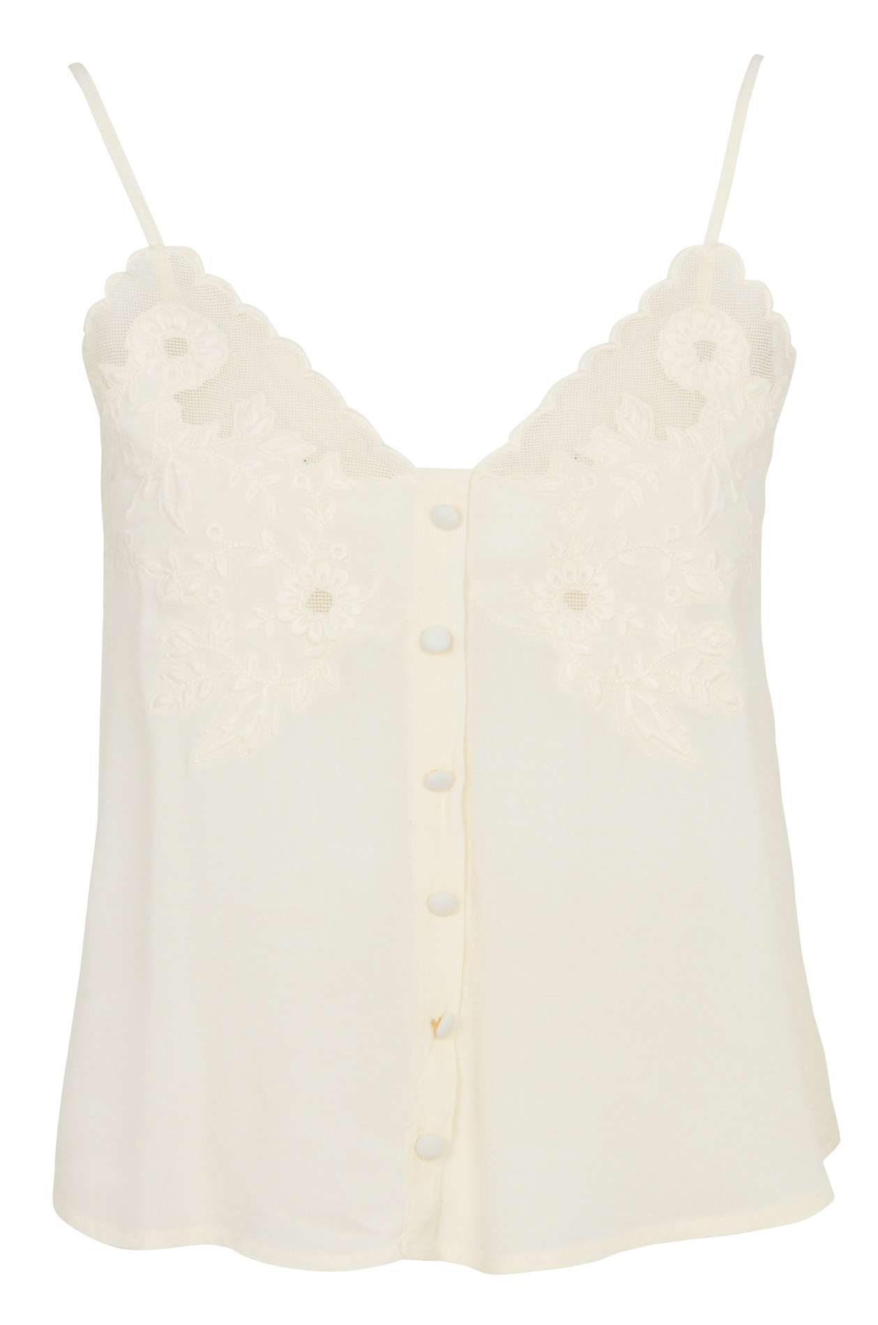 Geborduurde bloemen LOUISE MISHA Wit