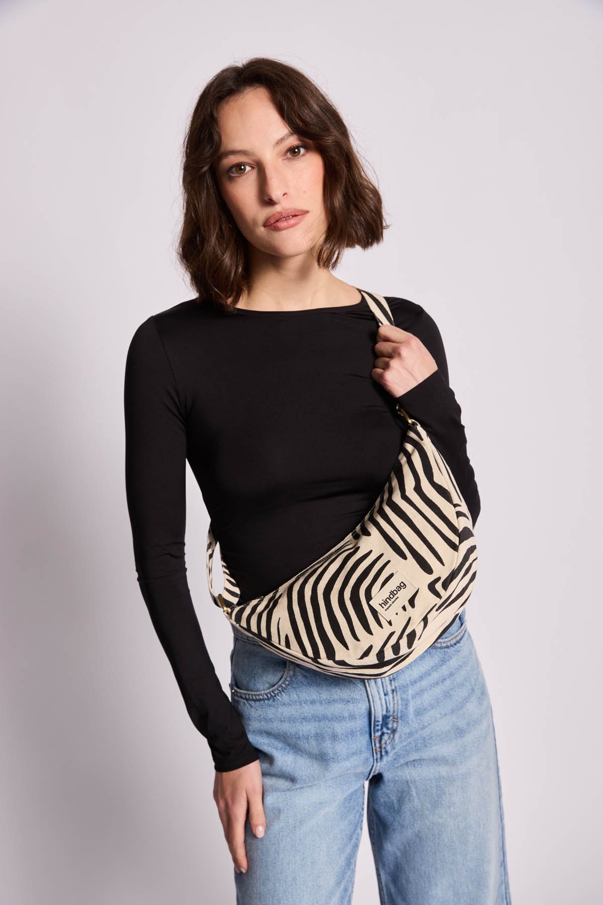 Cotton waist bag HINDBAG Beige
