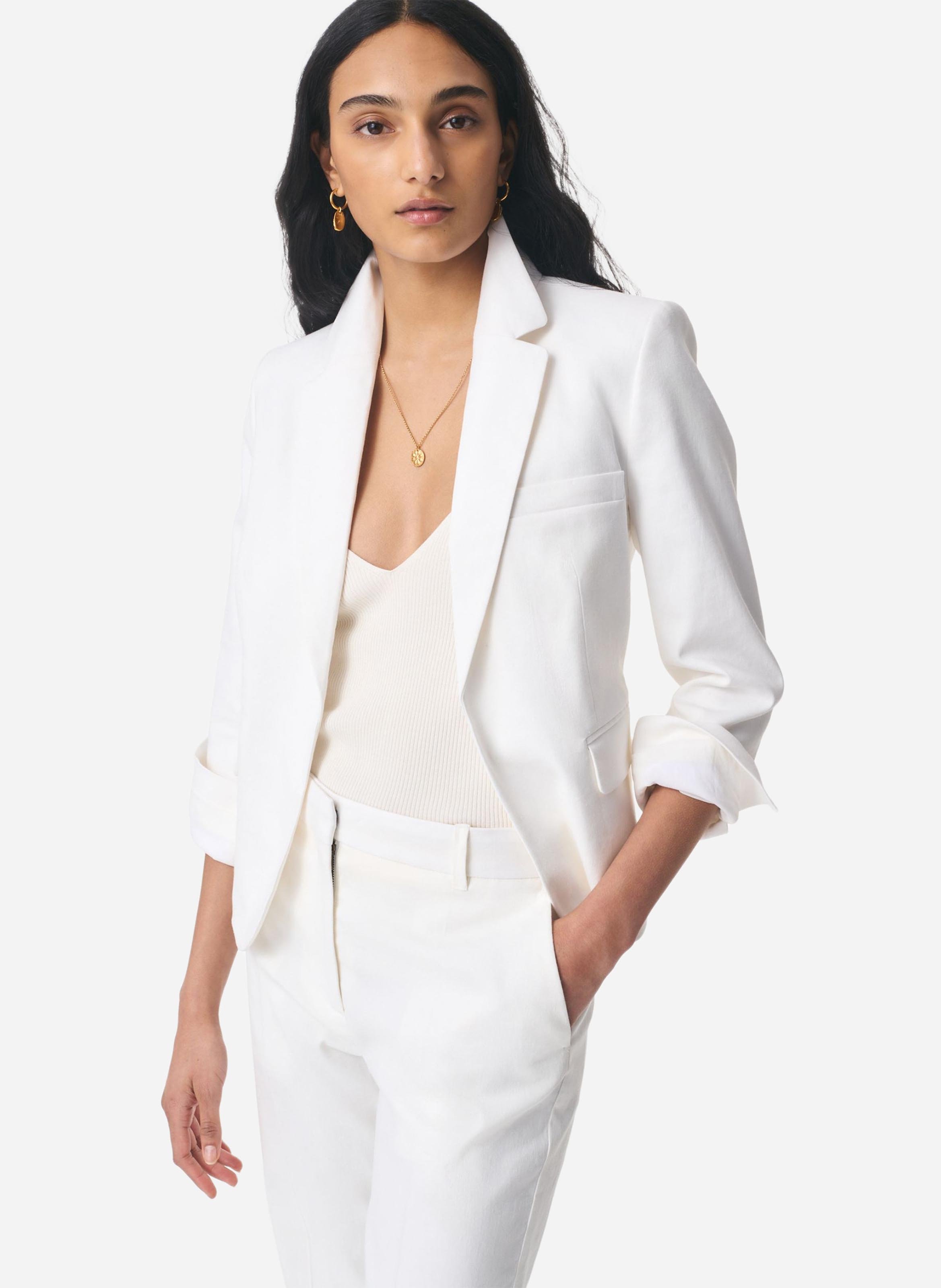 Cotton suit jacket VANESSA BRUNO White