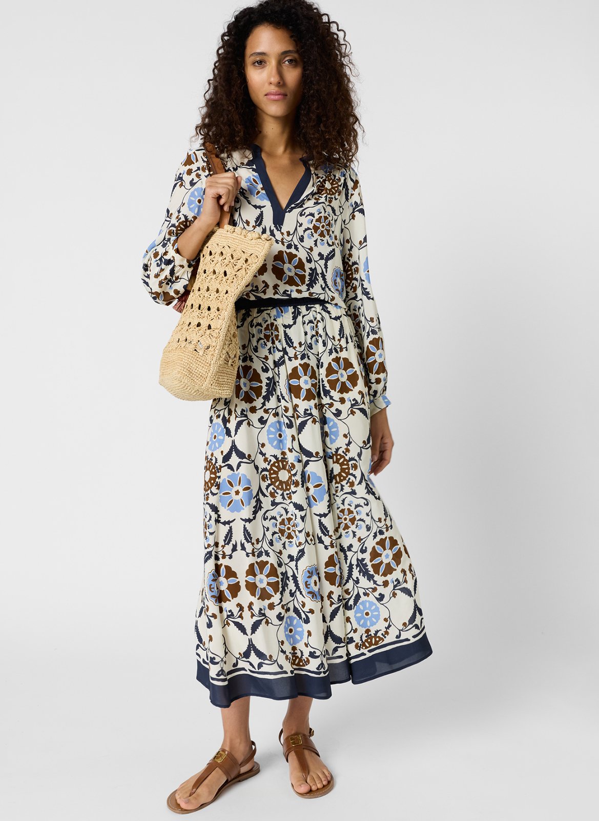 Anel printed midi skirt GERARD DAREL Beige