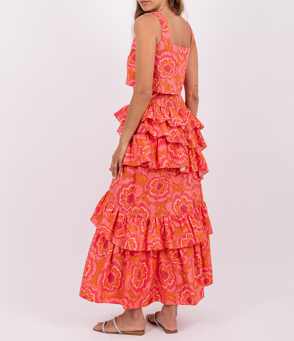 Blumiges Trägertop SUNDRESS Rosa