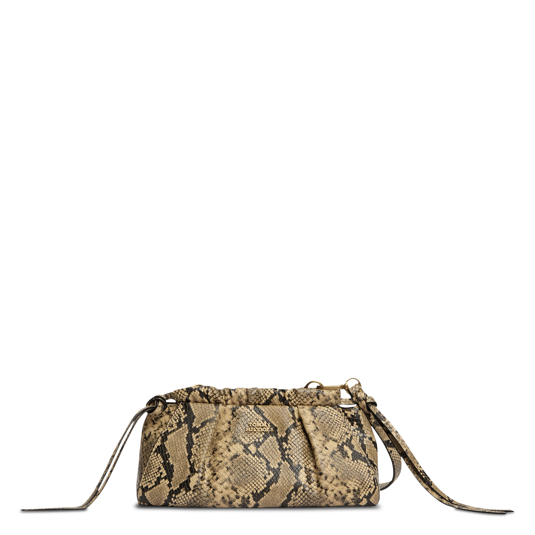 Sac bandoulière à imprimé en cuir TOMMY HILFIGER Noir