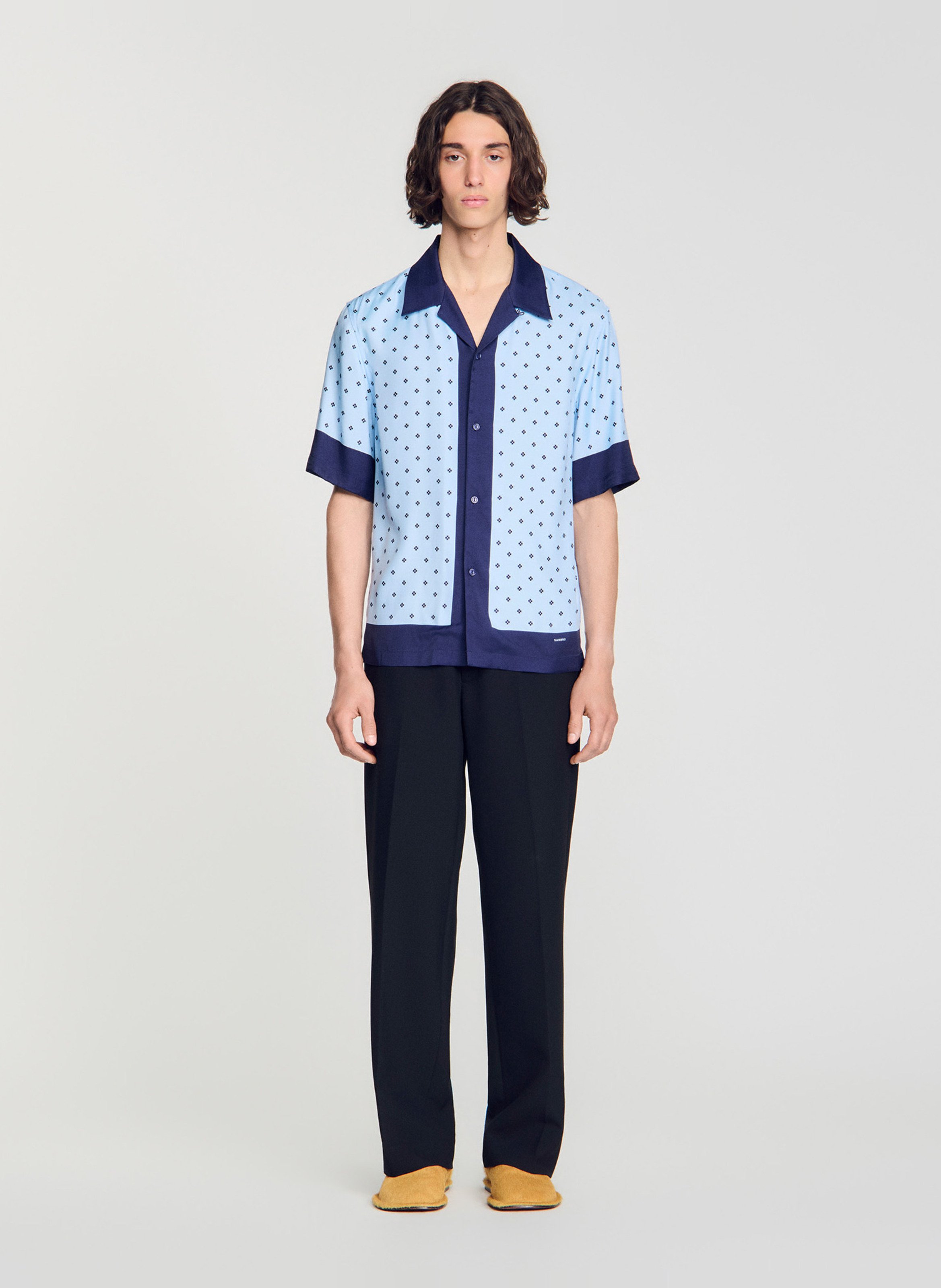 Chemise col classique  SANDRO Bleu
