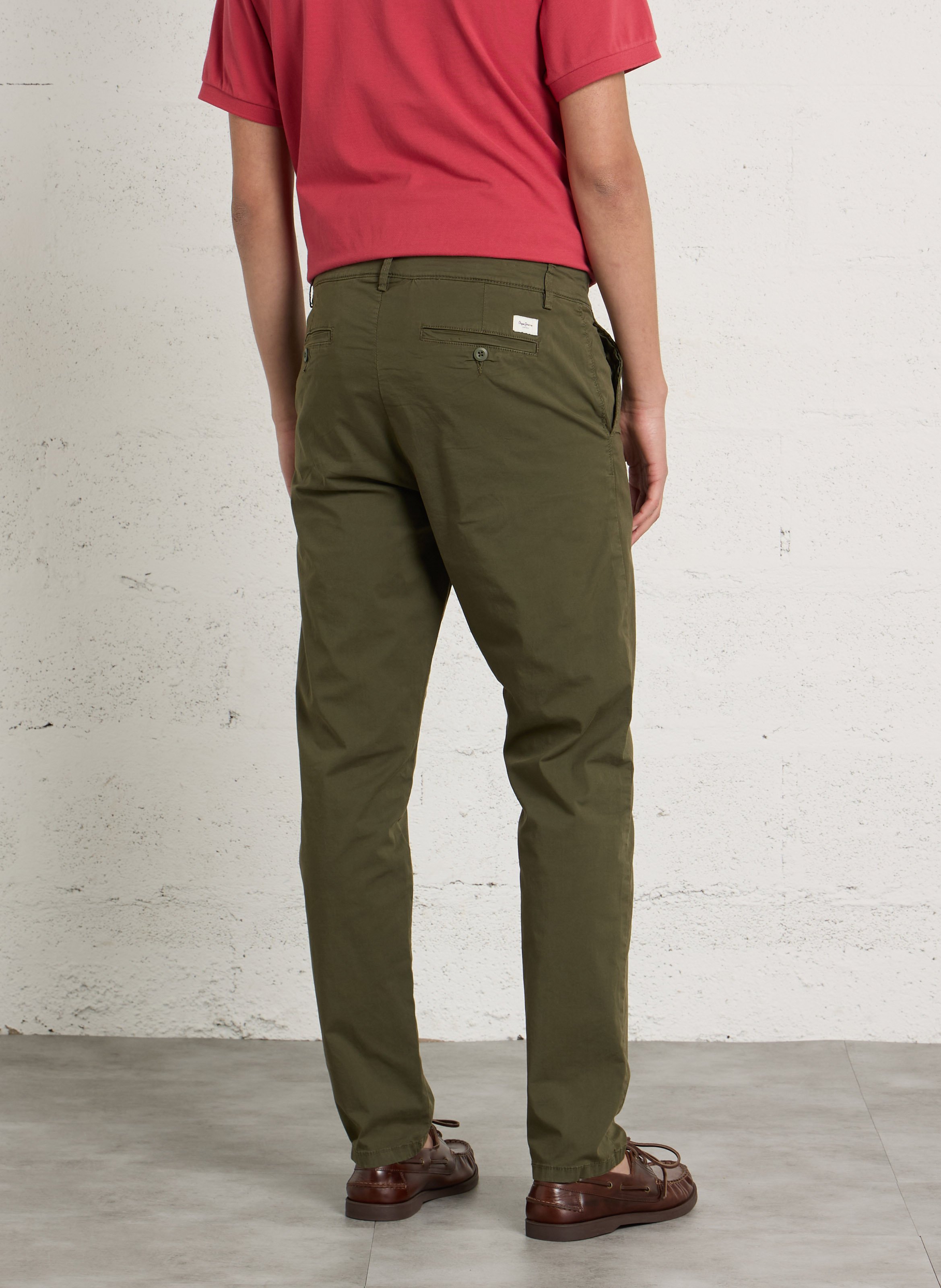 Gerade geschnittene Chino-Hose PEPE JEANS Grun