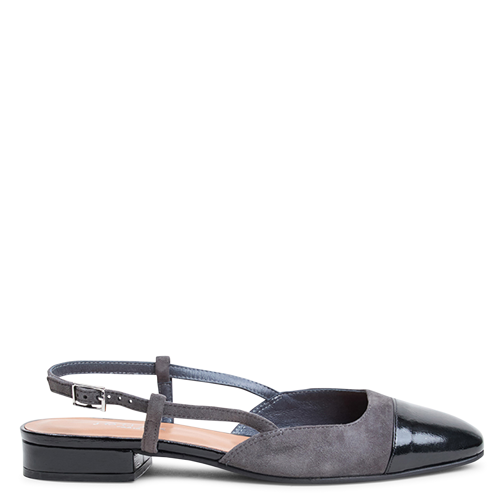 Two-tone leather ballerina flats JONAK